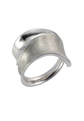 Fingerring »925 Silber rhodiniert glanz matt«