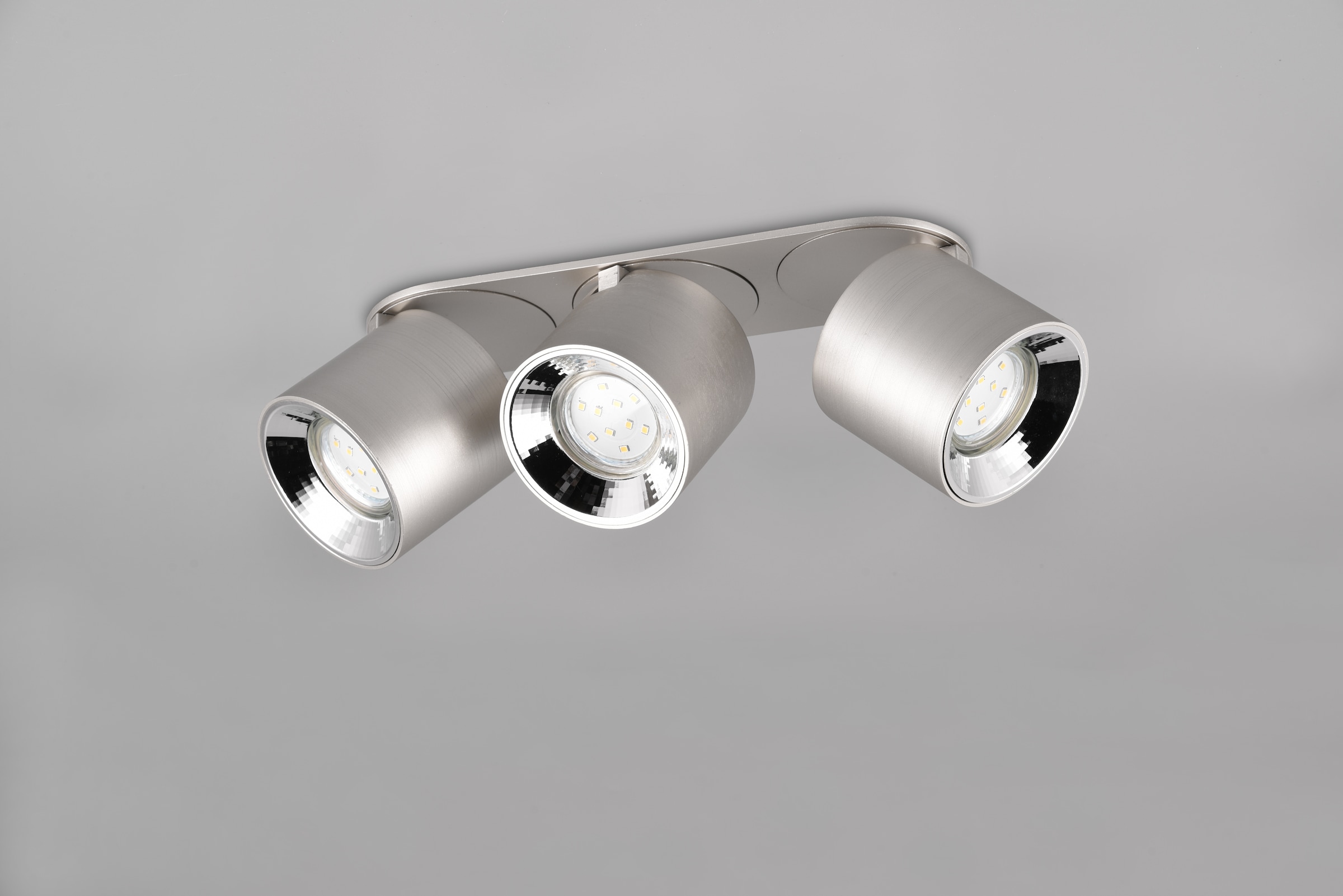 TRIO Leuchten Deckenleuchte »GUAYANA, Deckenspot 3-flammig exkl 3x GU10 max 10W Spot verstellbar« GU10 1 Stk. warmweiß - kaltweiß als Aufbauspot oder Einbauspot nutzbar Spot schwenkbar und drehbar