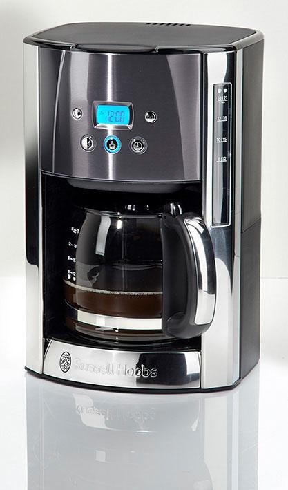 RUSSELL HOBBS Filterkaffeemaschine »Luna Moonlight Grey 23241-56«, 1,5 l Kaffeekanne, Papierfilter, 1x4, mit fingerabdruckresistenter Lackierung