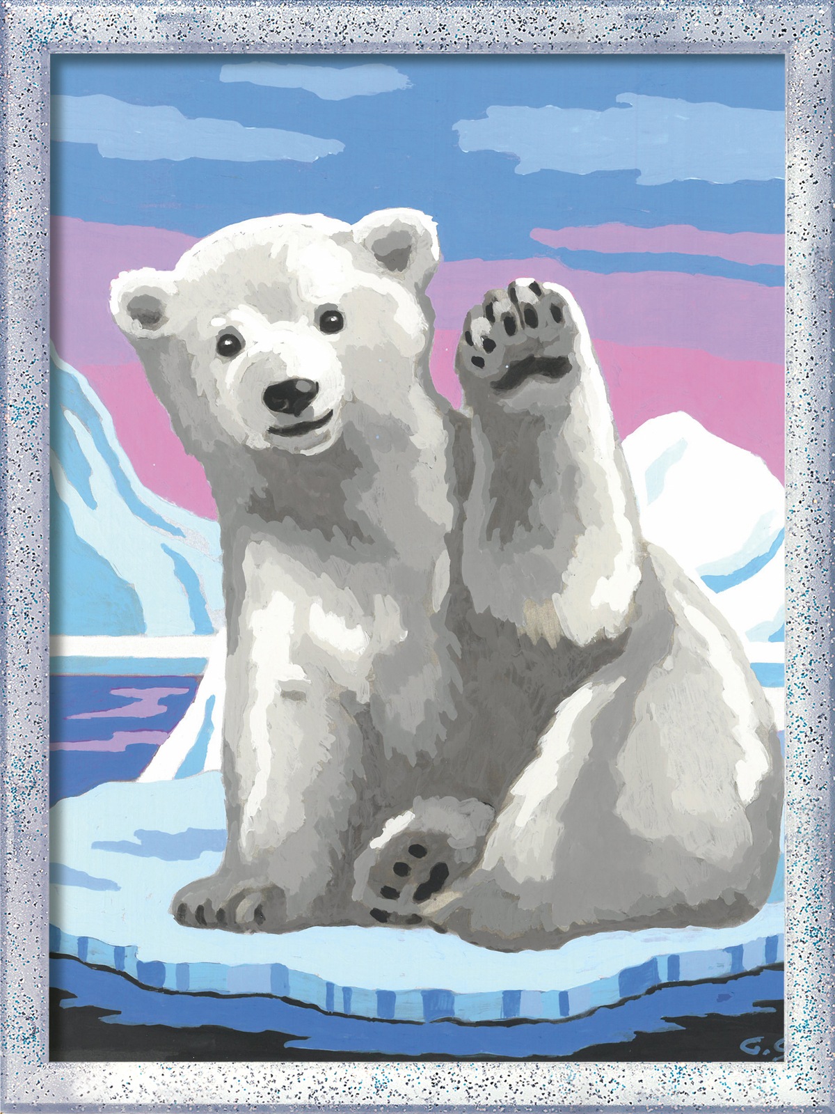 Ravensburger Malen nach Zahlen »Hallo, kleiner Eisbär!«, Made in Europe
