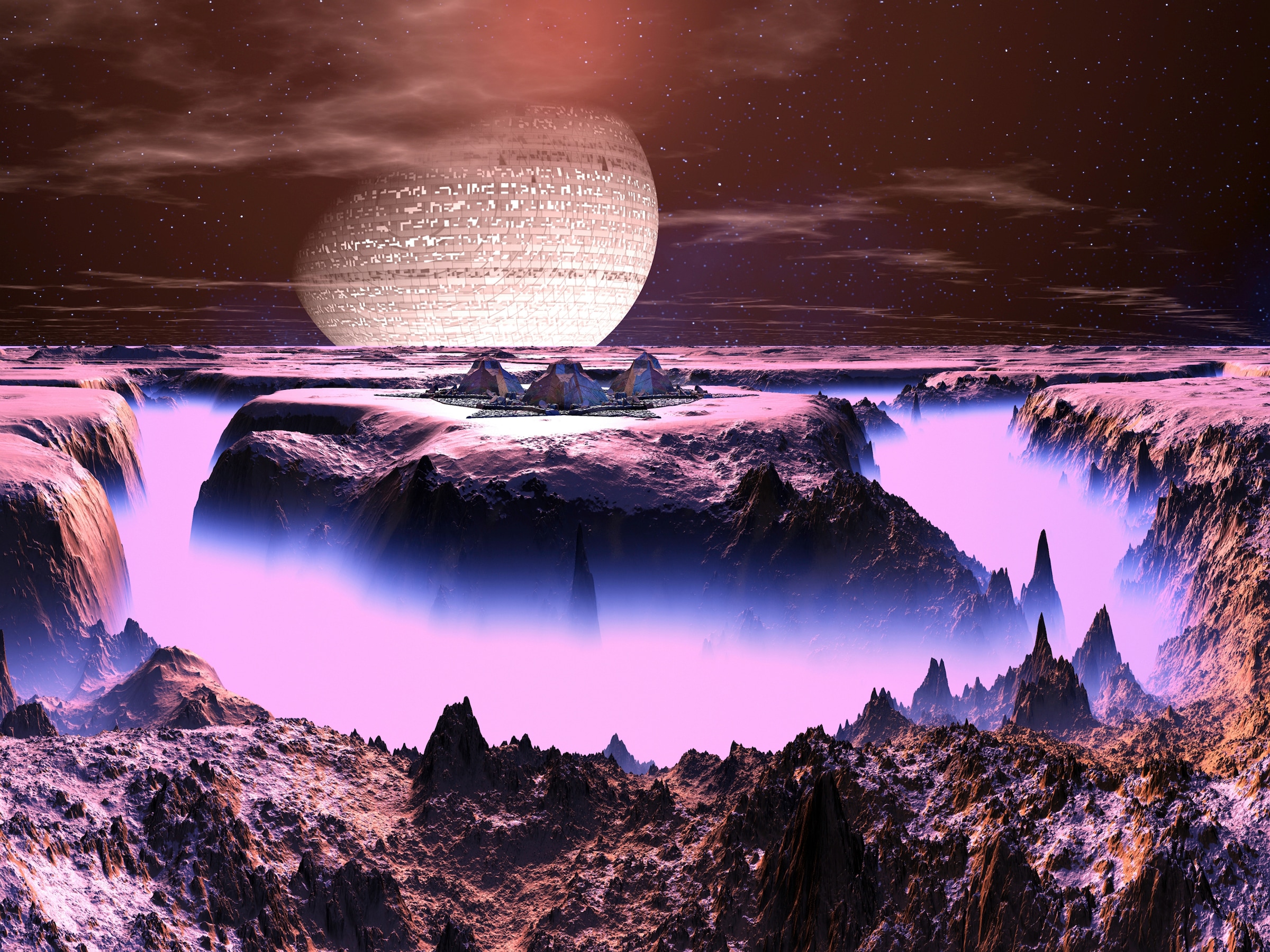 Papermoon Fototapete "PLANETEN-FUTURISTISCH WELTRAUM MOND GALAXIE UNIVERSUM"