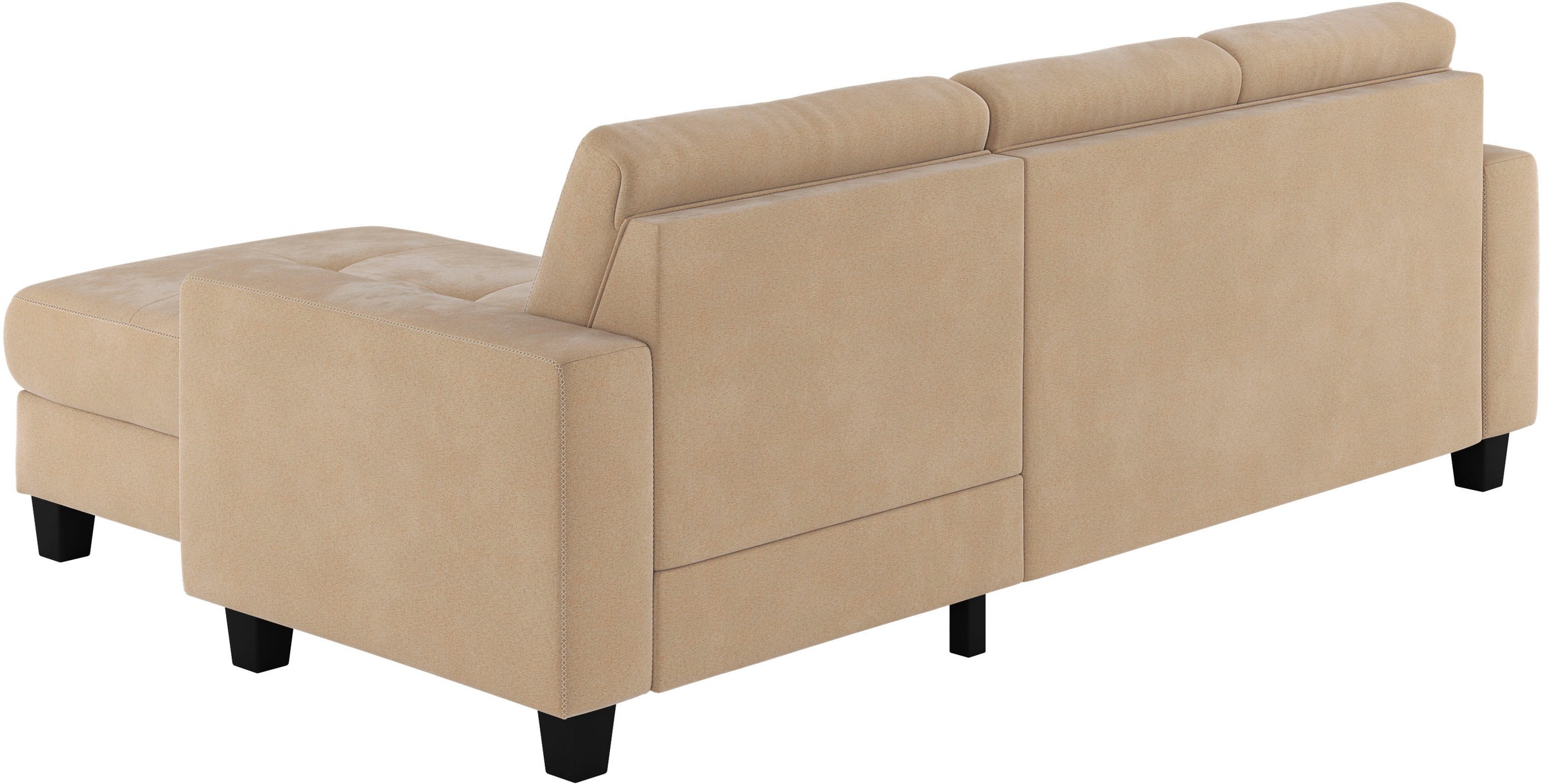 Places of Style Ecksofa »Varese«, wahlweise mit Bettfunktion und Bettkasten