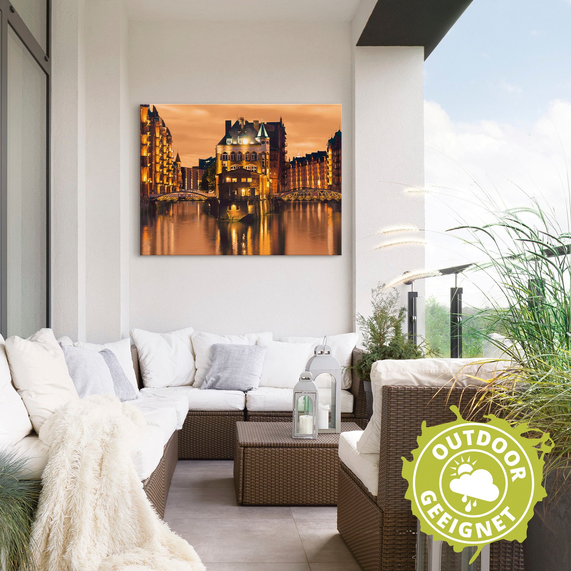 Artland Wandbild »Speicherstadt in Hamburg«, Deutschland, (1 St.), als Alubild, Outdoorbild, Leinwandbild in verschied. Größen