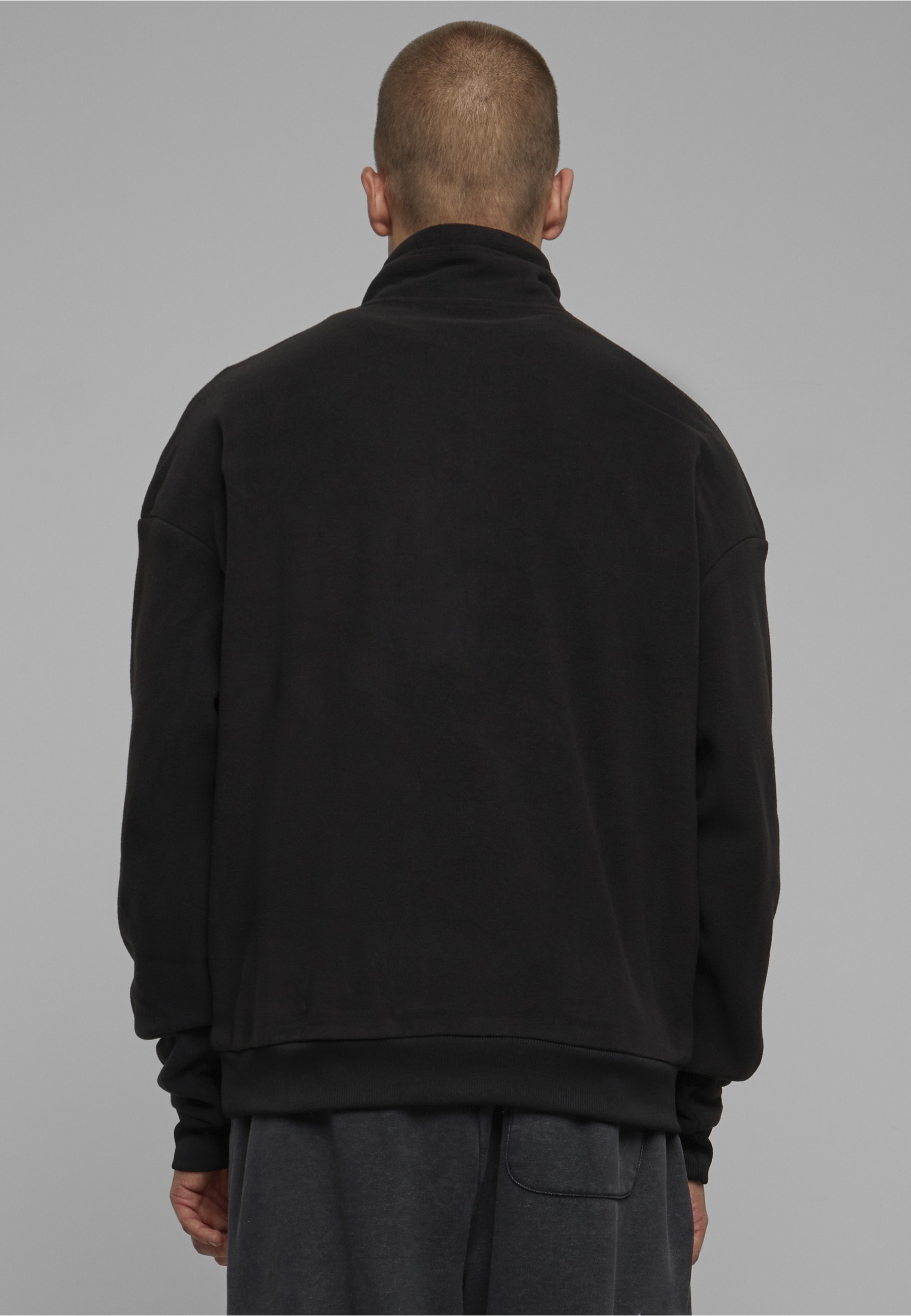 URBAN CLASSICS Rundhalspullover »Urban Classics Herren Basic Polar Fleece Troyer« 1 Stk.