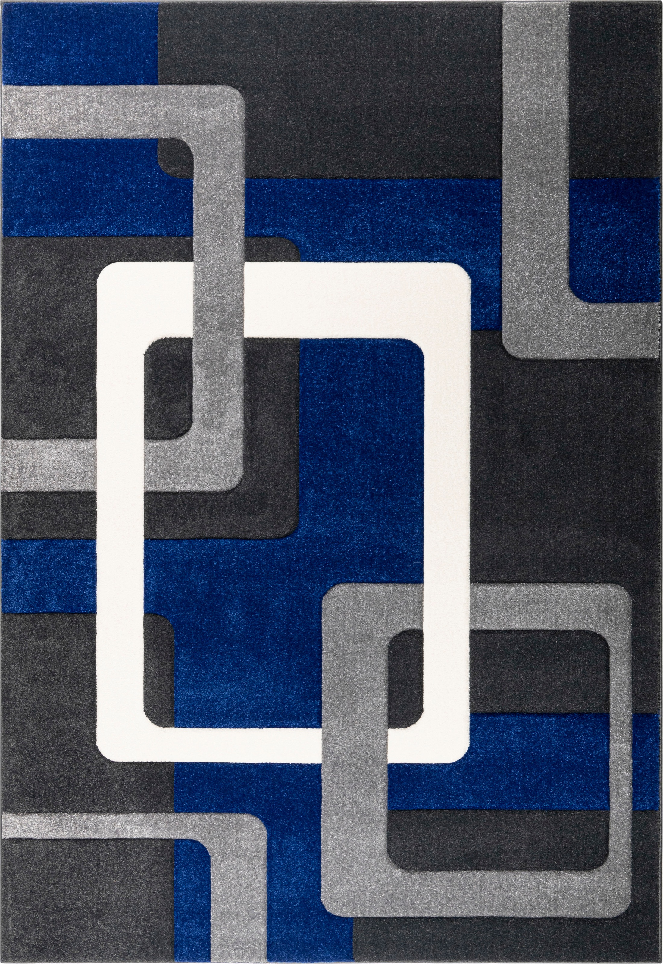 my home Teppich »Maxim«, rechteckig, BAUR Kurzflor, Hoch-Tief-Effekt, Rechnung | 3D-Design auf