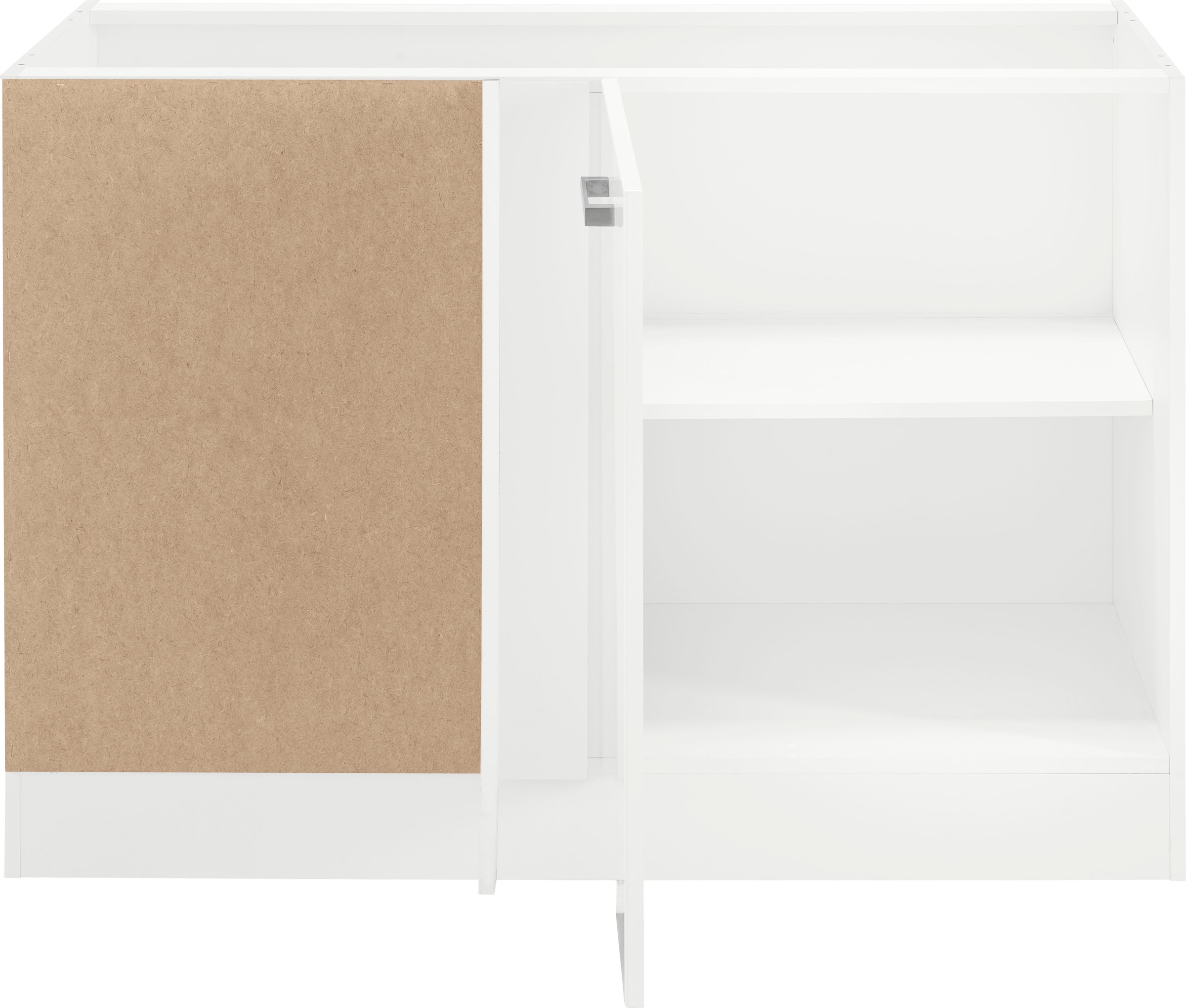 KOCHSTATION Eckunterschrank »KS-Tinnum«, 120 cm breit, MDF-Fronten, Metallgriffe, 1 Tür