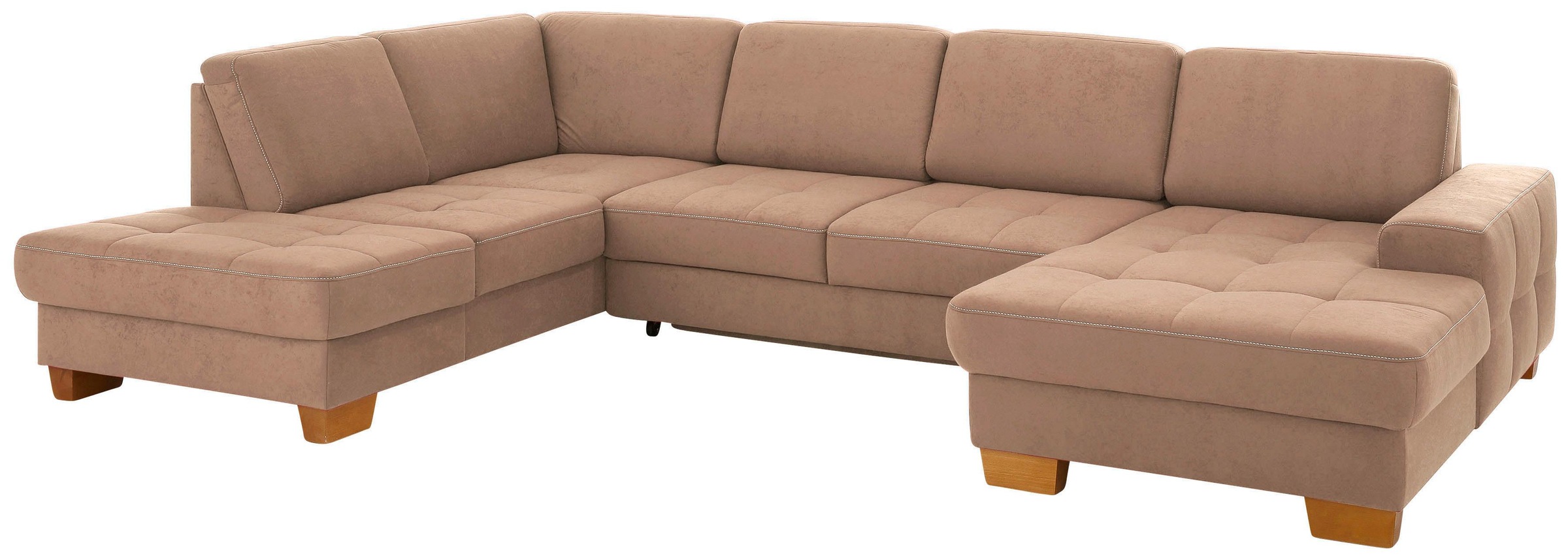 Home affaire Wohnlandschaft "Puccini U-Form" mit Federkern, Sitztiefenverst günstig online kaufen