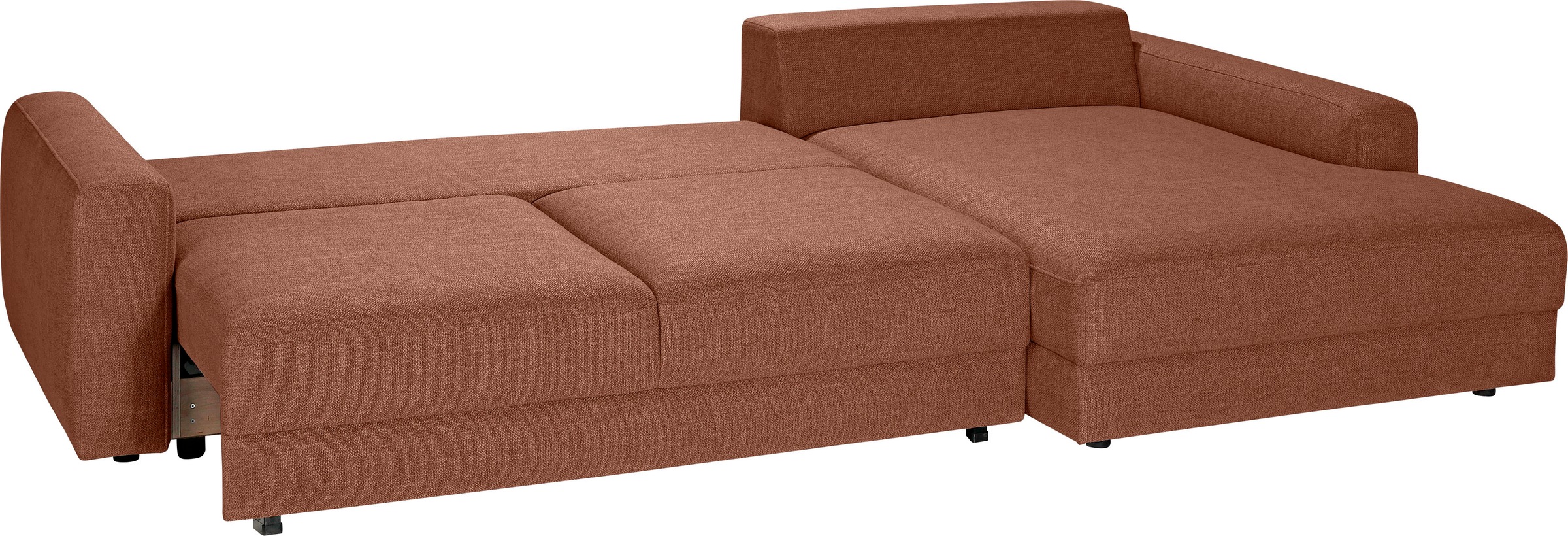 TRENDMANUFAKTUR Ecksofa »Bourbon II, hoher Sitzkomfort, extrabreite Recamiere für Relaxkomfort«, wahlweise mit Bettfunktion und Bettkasten, zeitlos und elegant, L-Form