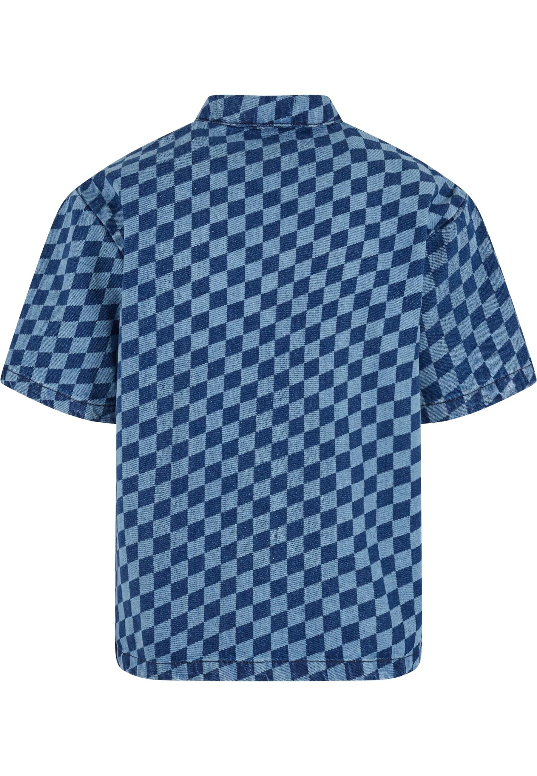 URBAN CLASSICS Langarm-Poloshirt "Urban Classics Laser Check Printed Boxy S günstig online kaufen
