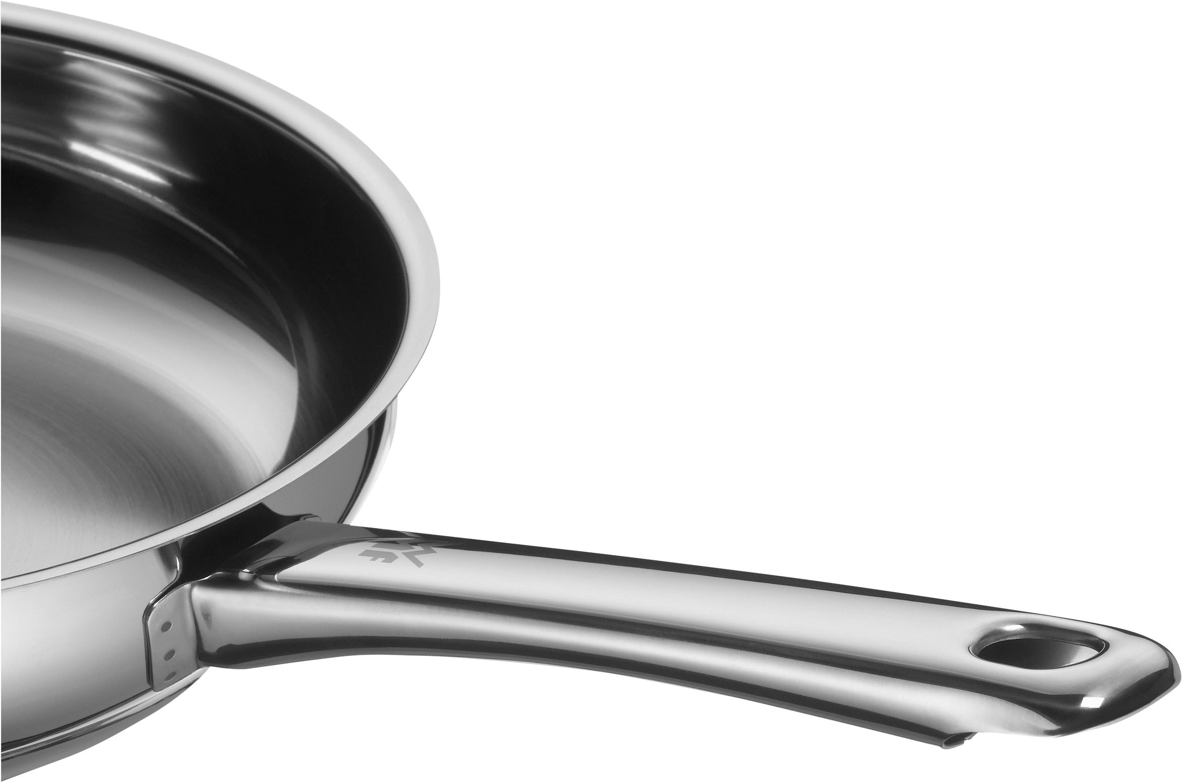 WMF Bratpfanne »Profi«, Cromargan® Edelstahl Rostfrei 18/10, (1 tlg.), 24 cm, TransTherm-Allherdboden, optimale Wärmespeicherung /-verteilung