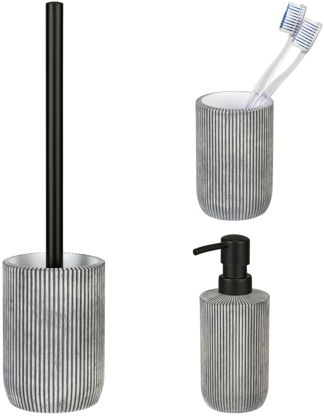 SCHÖNER WOHNEN-Kollektion Badaccessoire-Set ""Antella"" aus Polyresin, mit günstig online kaufen