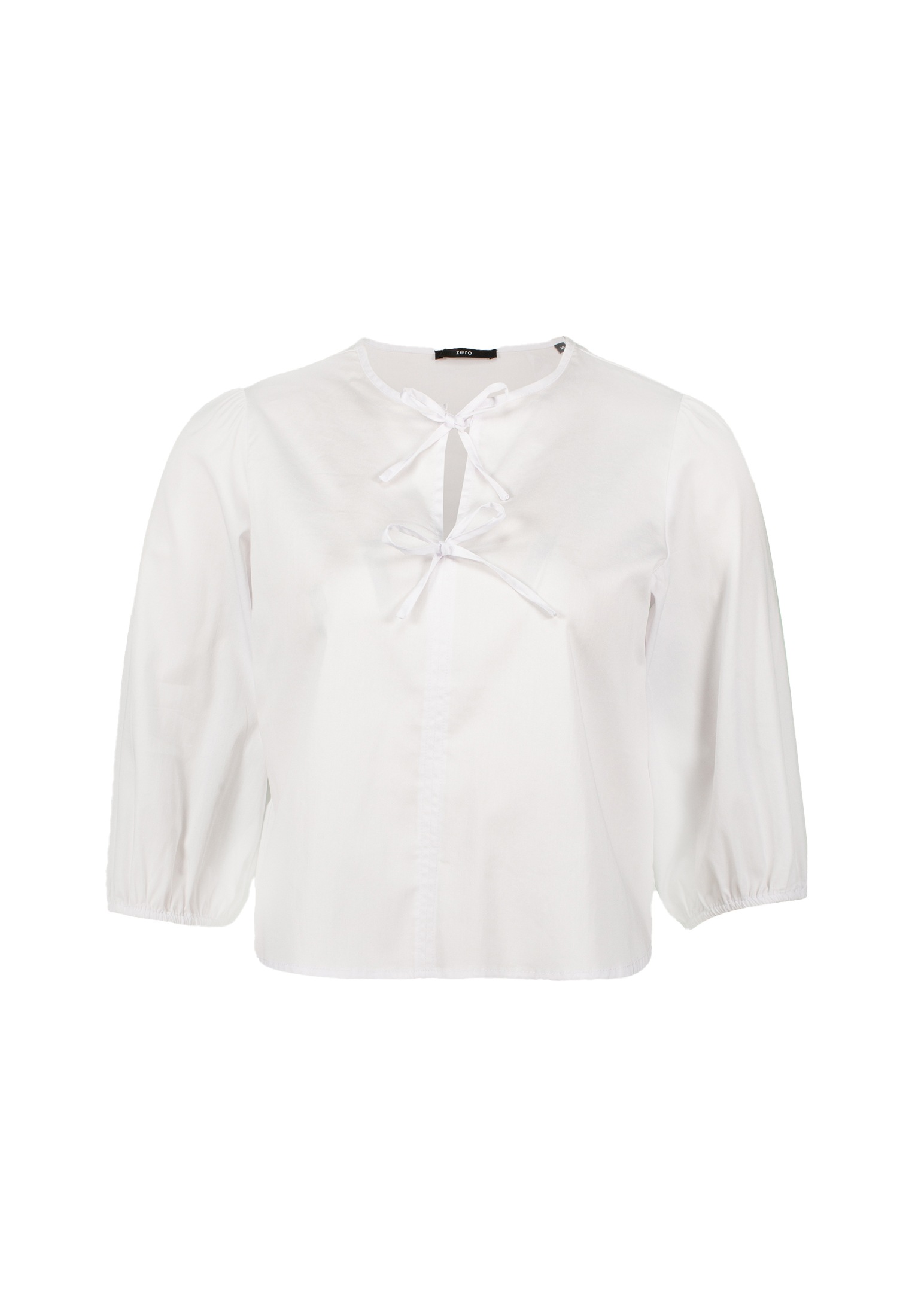Zero Klassische Bluse "zero Damen Bluse mit Schleifen" günstig online kaufen