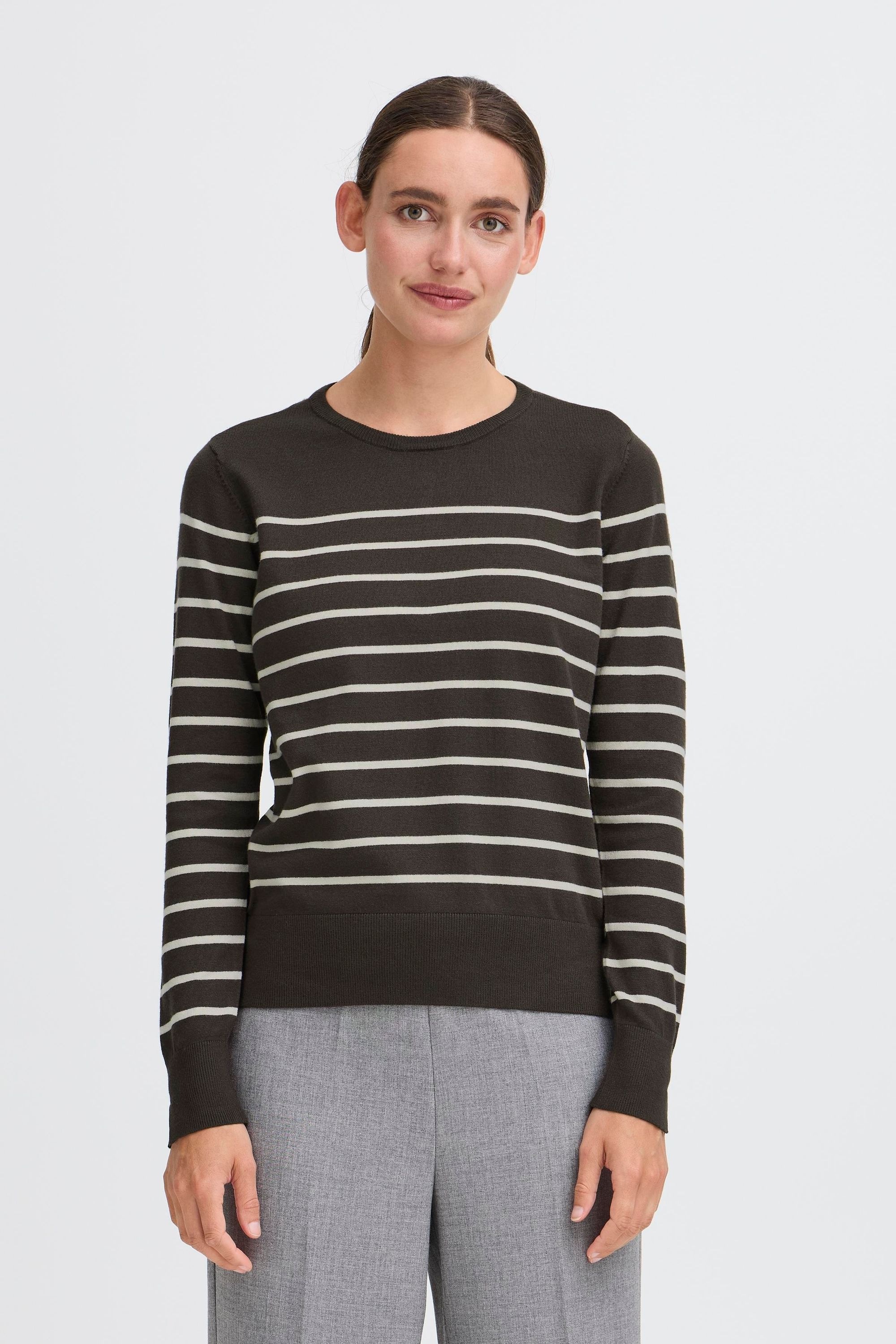 OXMO Strickfleece-Pullover »Strickpullover OXFKEANA«