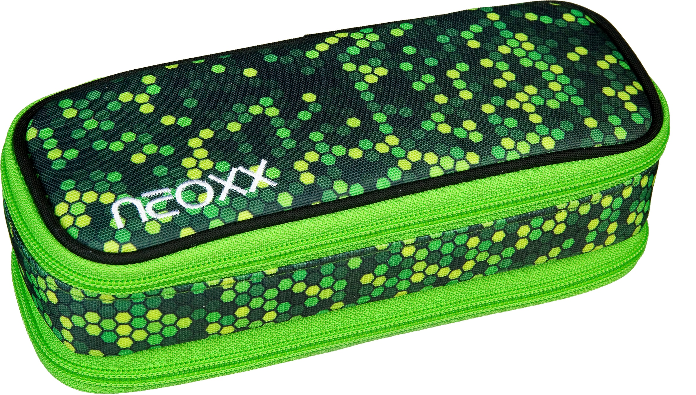 neoxx Schreibgeräteetui "Schlamperbox, Catch, Pixel my mind", aus recycelten PET-Flaschen