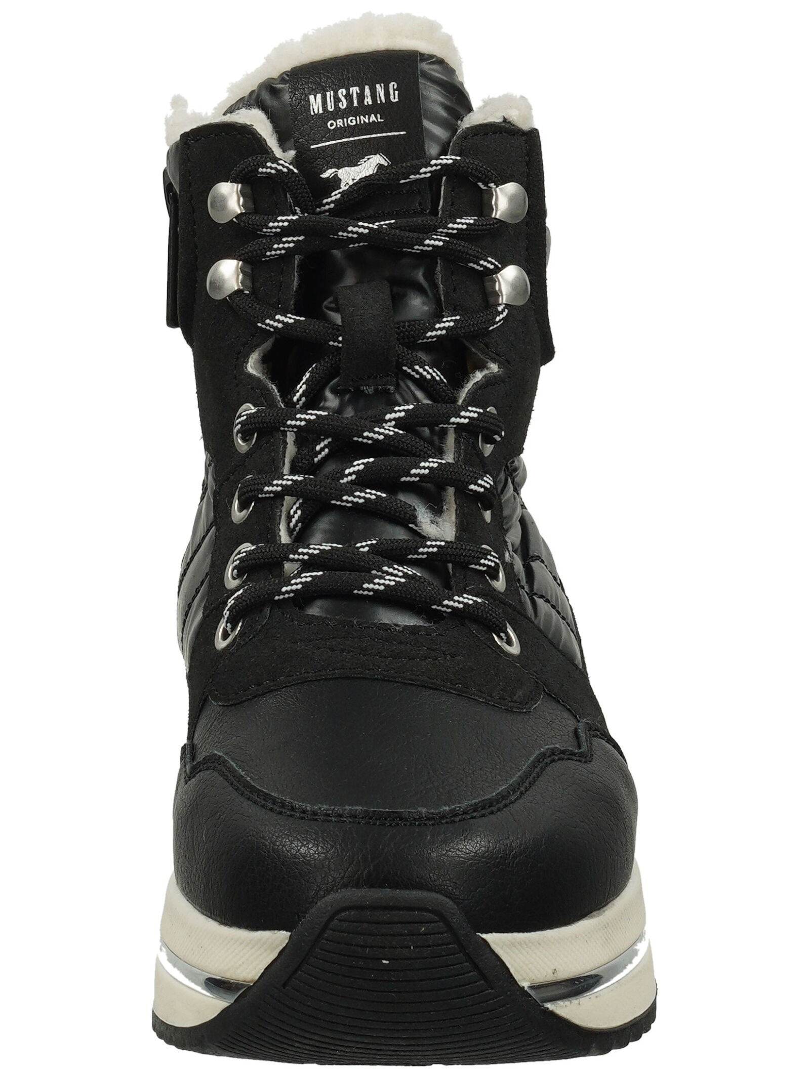Mustang Shoes Schnürstiefelette "Mustang Shoes Stiefelette Lederimitat" günstig online kaufen