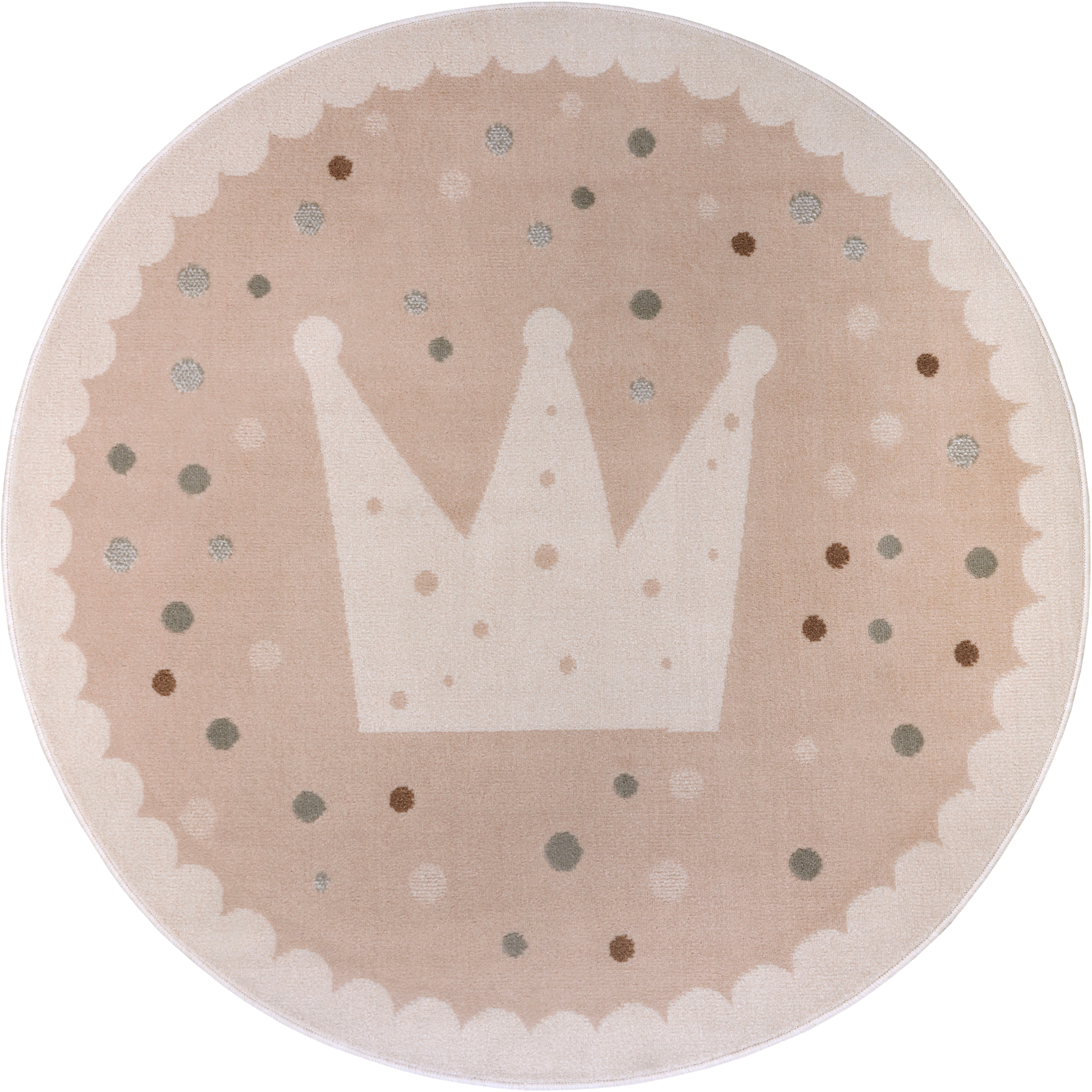 HANSE Home Kinderteppich »Adventures Crown«, rund, 8 mm Höhe, Spielteppich, fest, Kinderzimmer, Kurzflor, Spielunterlage