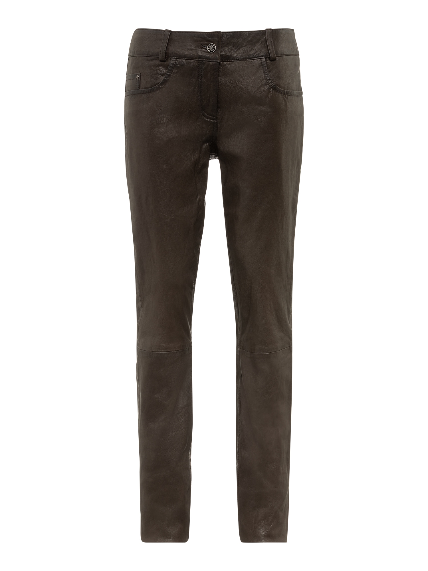 RICANO 5-Pocket-Hose "Lederhose Dorin" Handgefertigt aus echtem Leder
