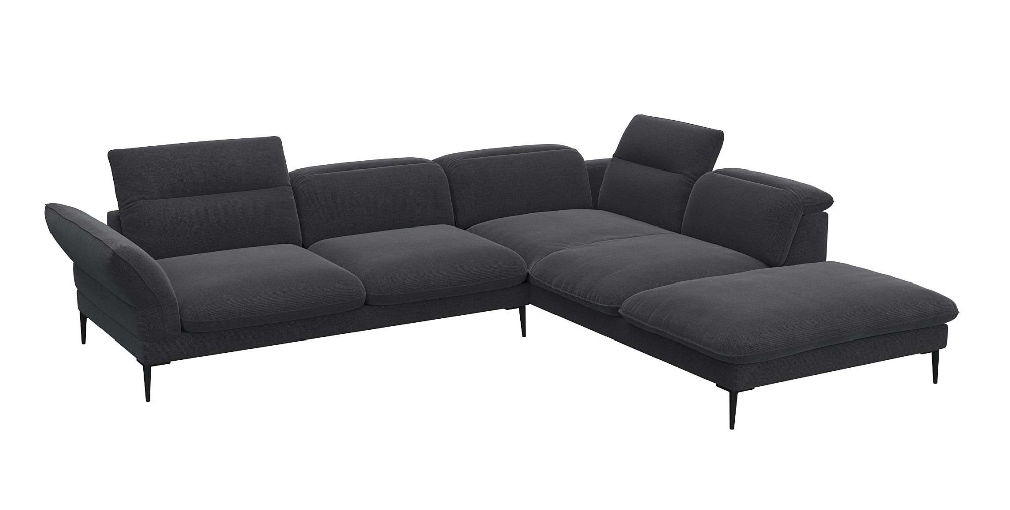 FLEXLUX Ecksofa "Salino, Funktionssofa mit Ottomane, Relaxsofa, Ecksofa", S günstig online kaufen