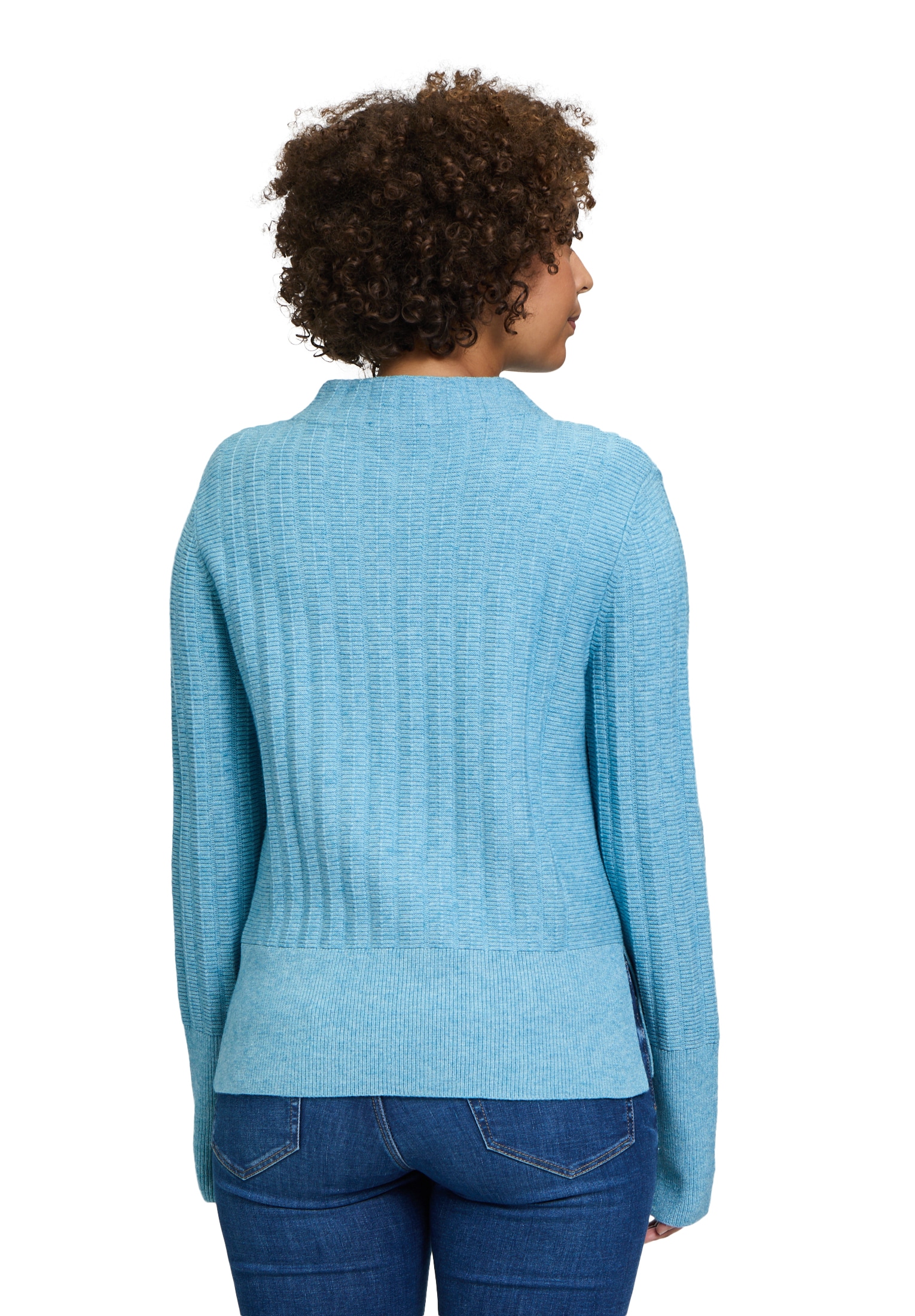 Betty&Co Strickpullover »Betty & Co Strickpullover mit Struktur«, (1 tlg.), Kragen
