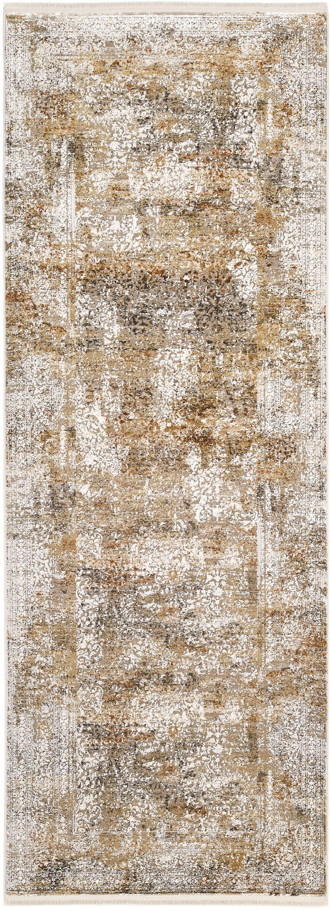 Läufer, B:80cm H:8mm L:200cmbeige, mix, OCI DIE TEPPICHMARKE, Viskose, Flur, Teppiche, "BESTSELLER CAVA", Glanz Viskose, mit Fransen, Wohnzimmer