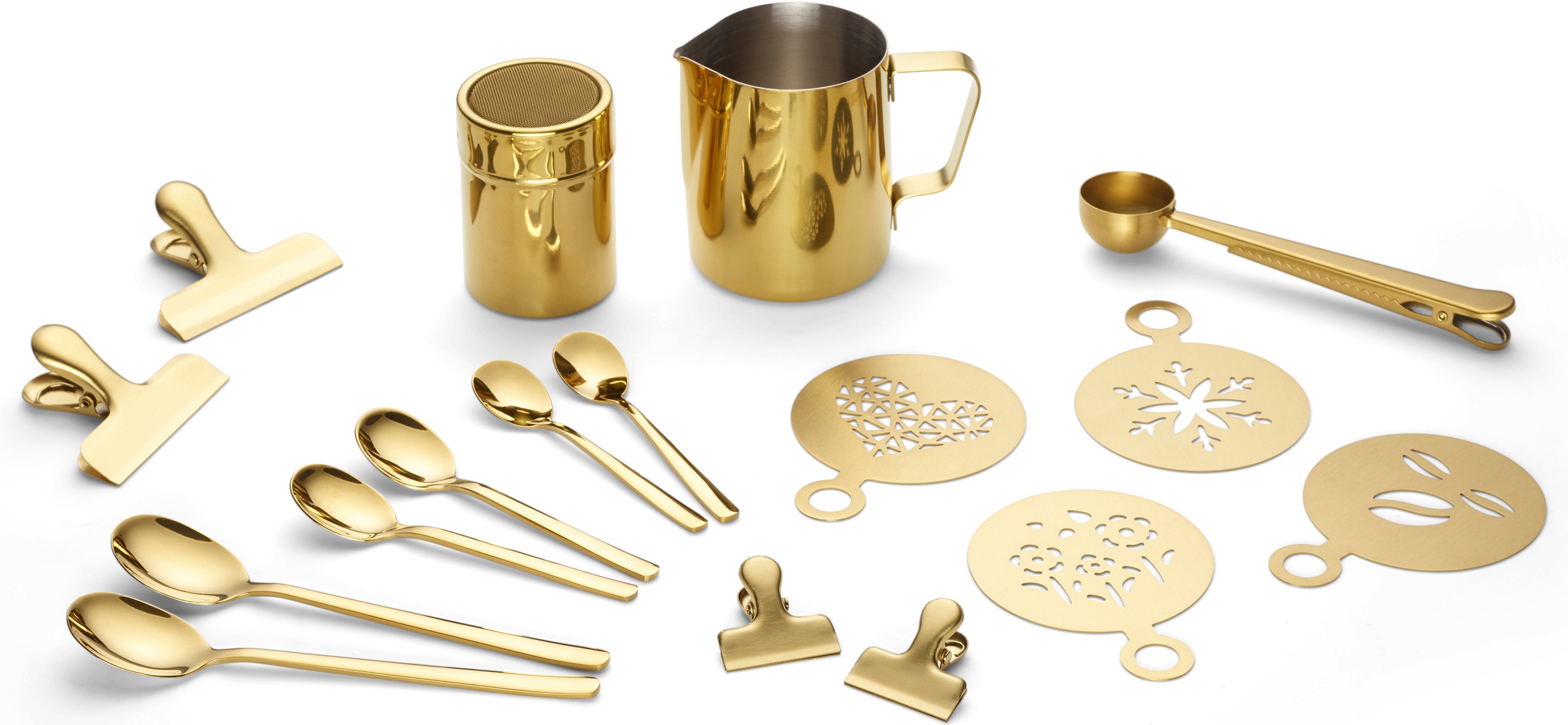 ECHTWERK Barista-Set Kaffeezubehör-Set, ideal für Cappuccino oder Latte Macchiato, 23-tlg.