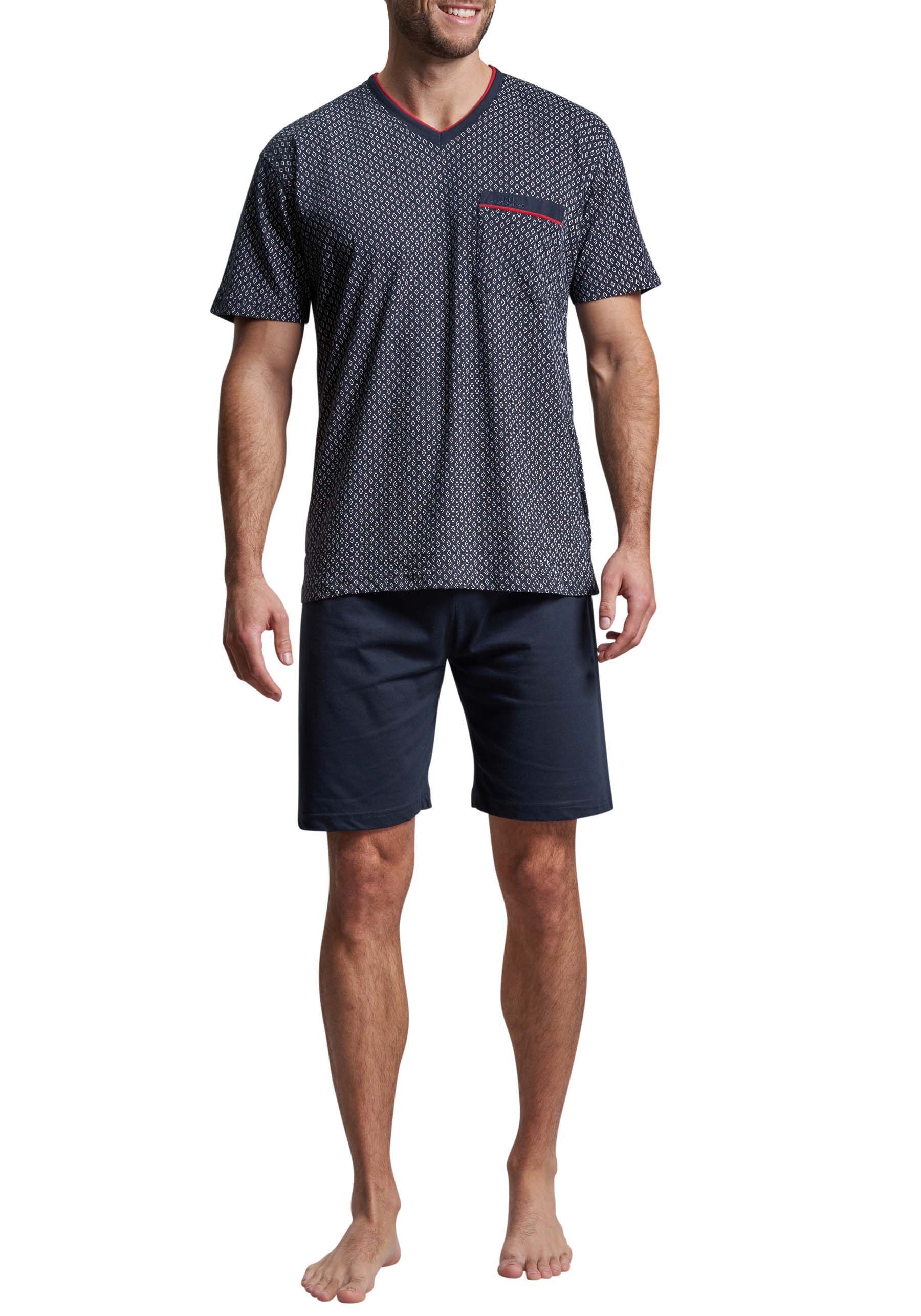 GÖTZBURG Shorty "Manhattan" 2 Stk. tlg., Kurzarm, V-Ausschnitt, kurze Hose, günstig online kaufen