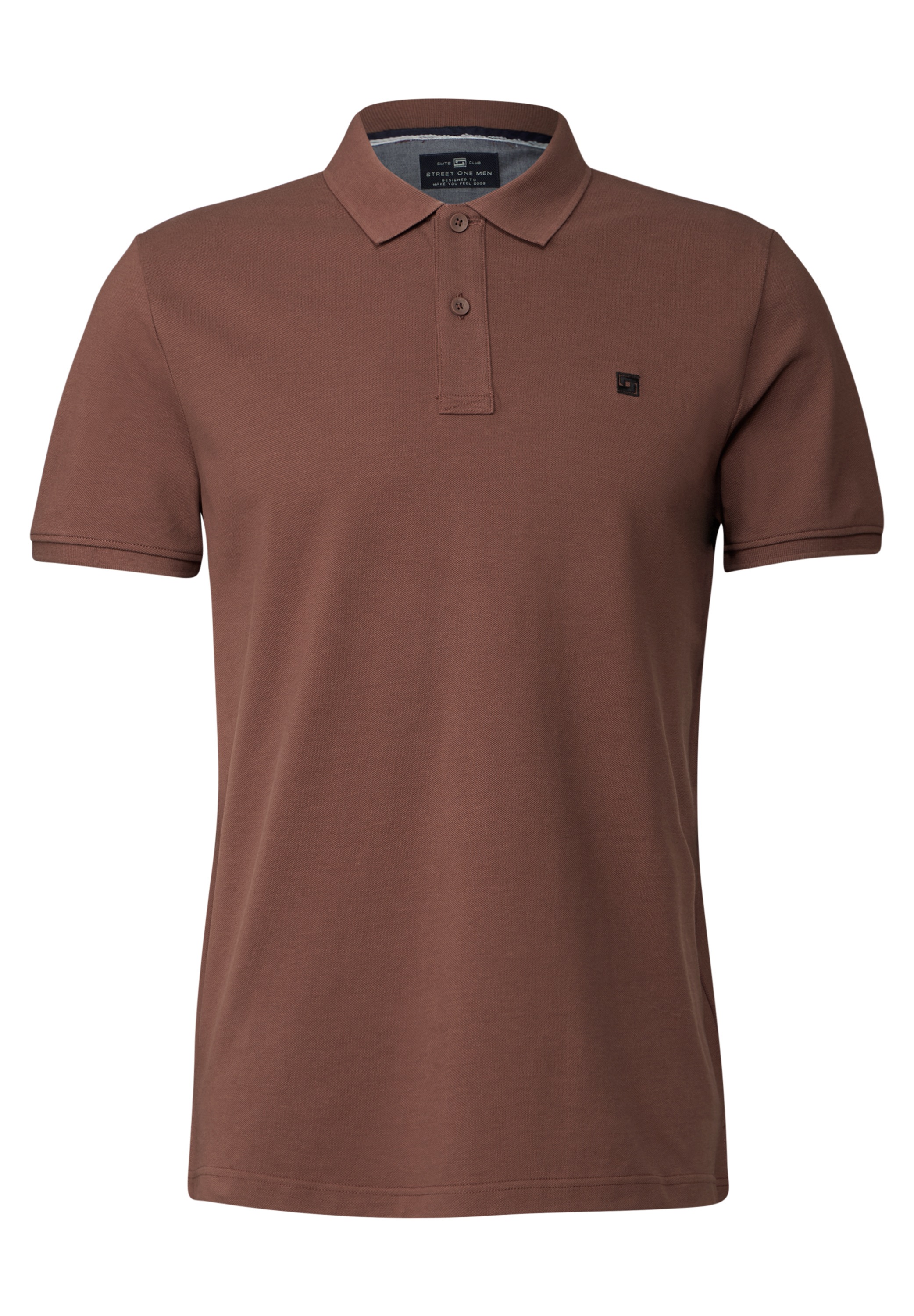 STREET ONE MEN Poloshirt, aus reiner Baumwolle