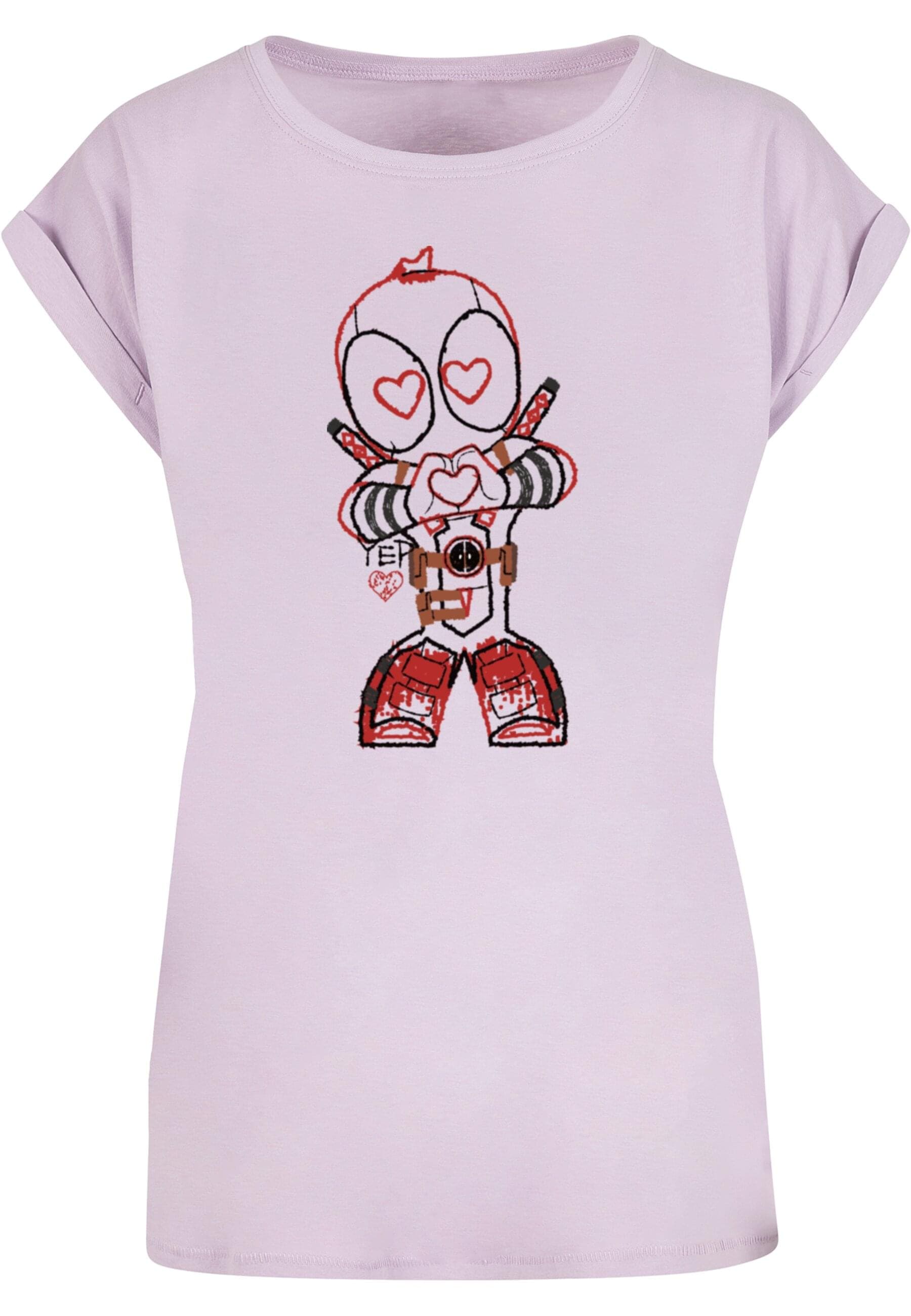 ABSOLUTE CULT T-Shirt "ABSOLUTE CULT Damen Ladies Deadpool - Love Beam Line günstig online kaufen