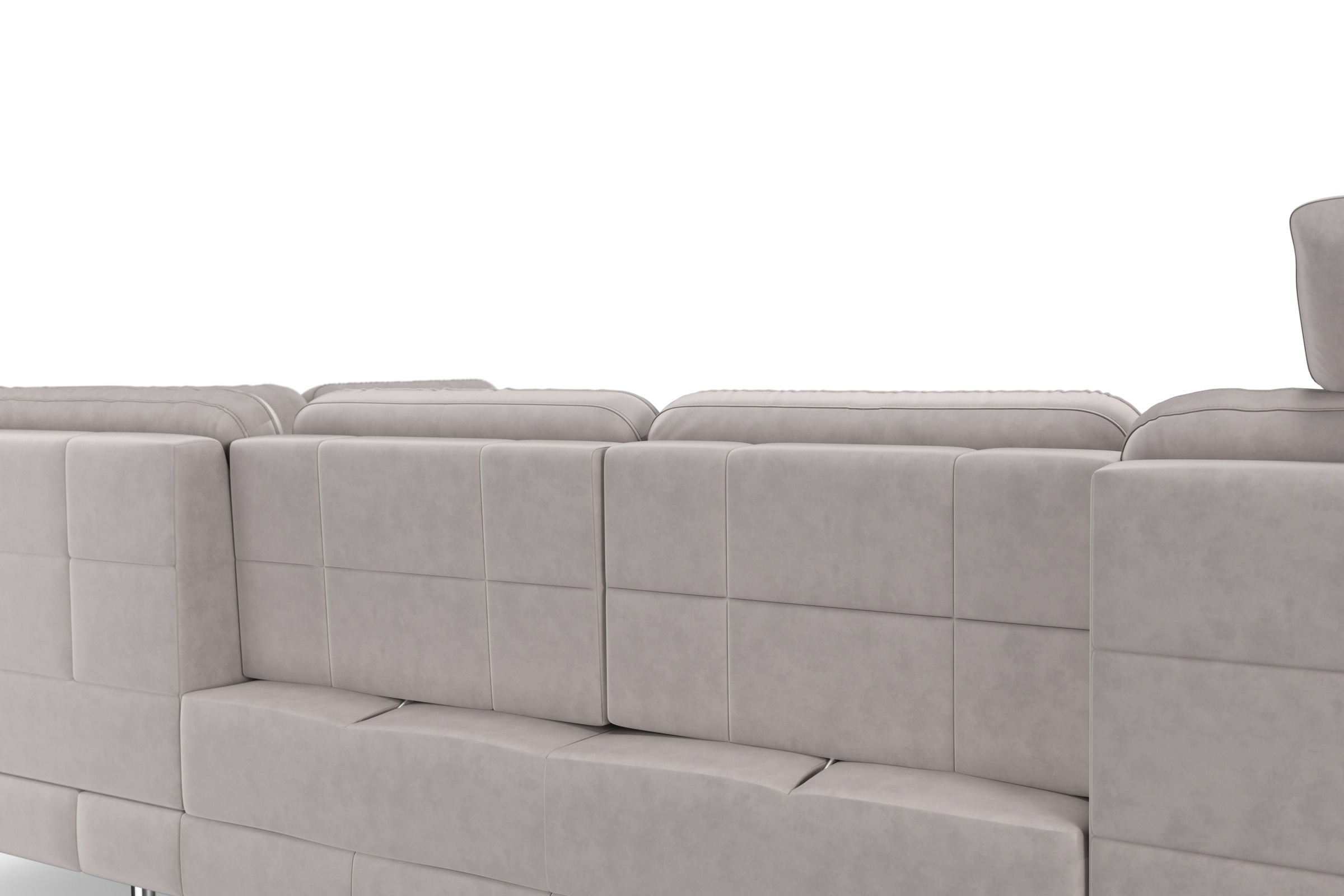 sit&more Wohnlandschaft »Bendigo U-Form«, inklusive Sitztiefenverstellung, Bodenfreiheit 15 cm, in 2 Fußfarben