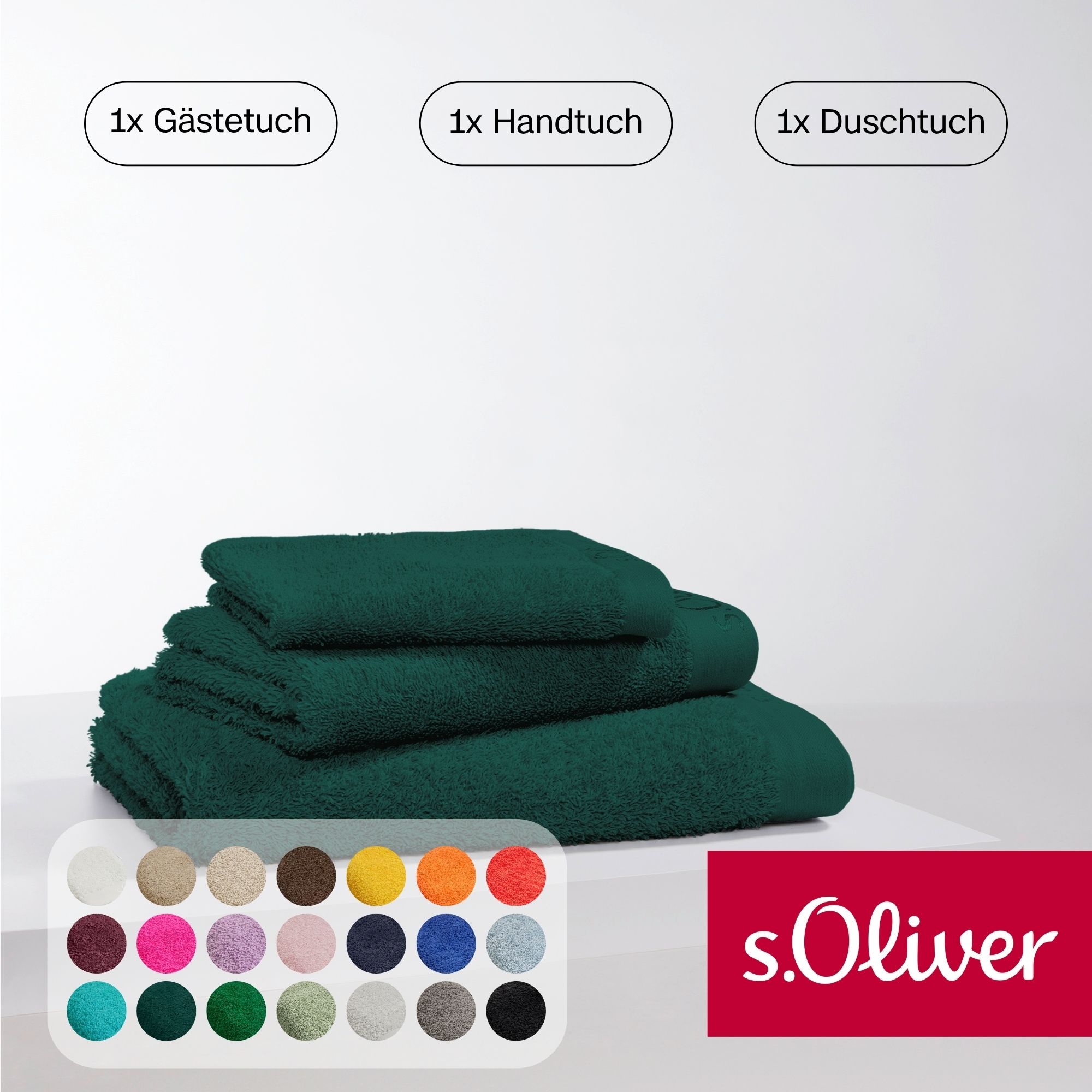 s.Oliver Handtuch Set "s.Oliver, Premium Qualität, 600 gr/m²," Set 3 Walkfr günstig online kaufen