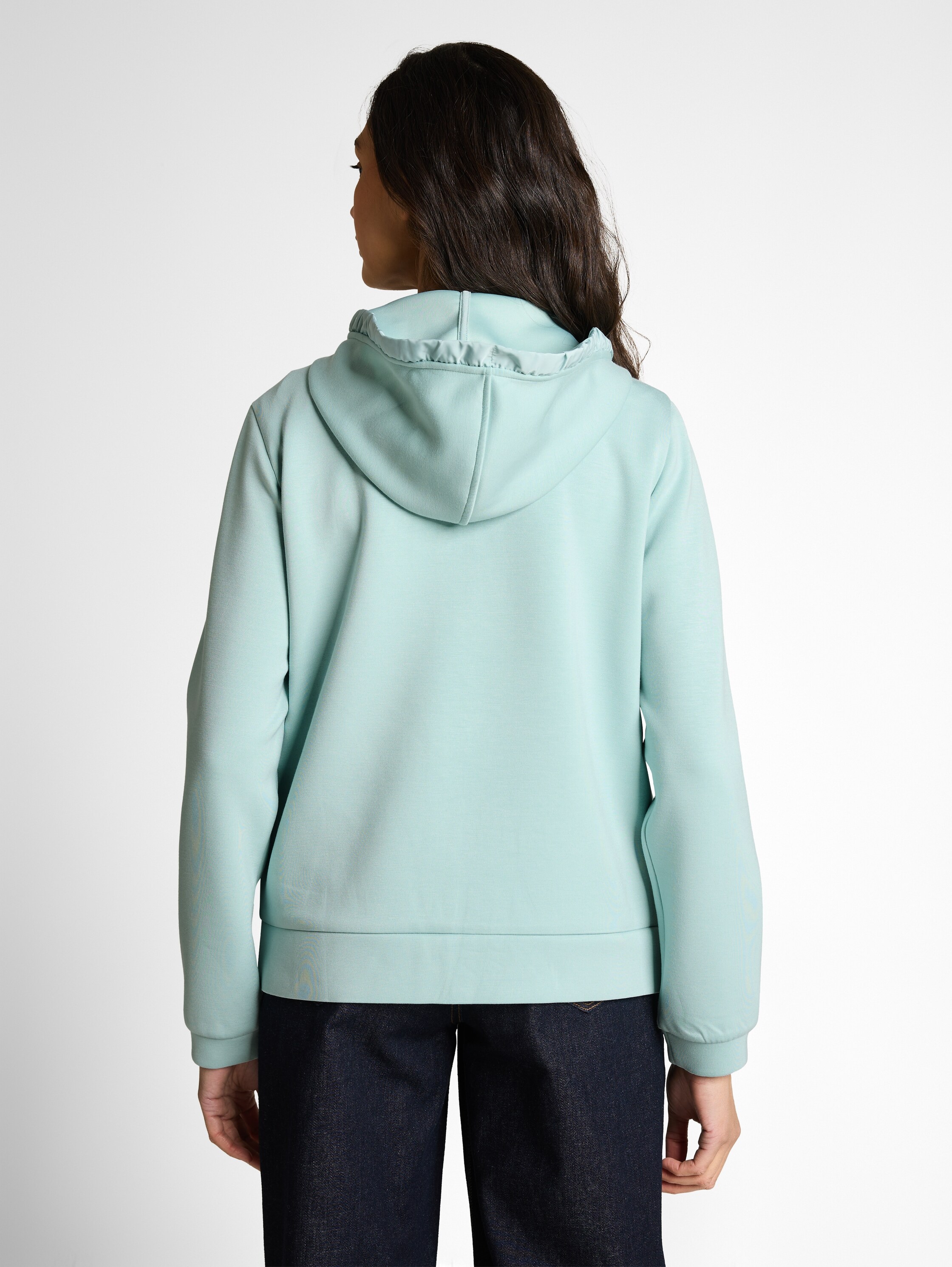 TOM TAILOR Kapuzensweatjacke »Regular« mit Viskose und Stretch