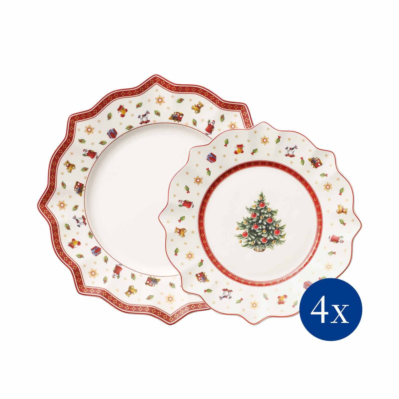 Villeroy & Boch Geschirr-Set »Teller-Set Toy's Delight weiß-rot«