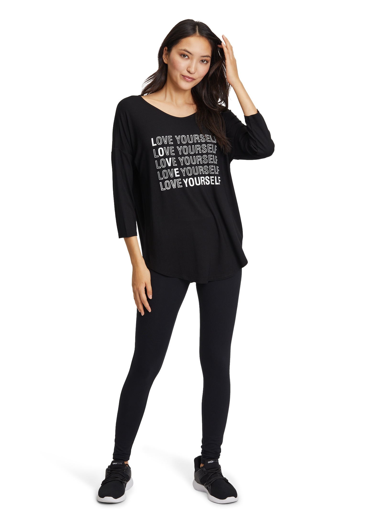 Betty Barclay 3/4-Arm-Shirt »Betty Barclay Oversize-Shirt mit V-Ausschnitt«, (1 tlg.), Design
