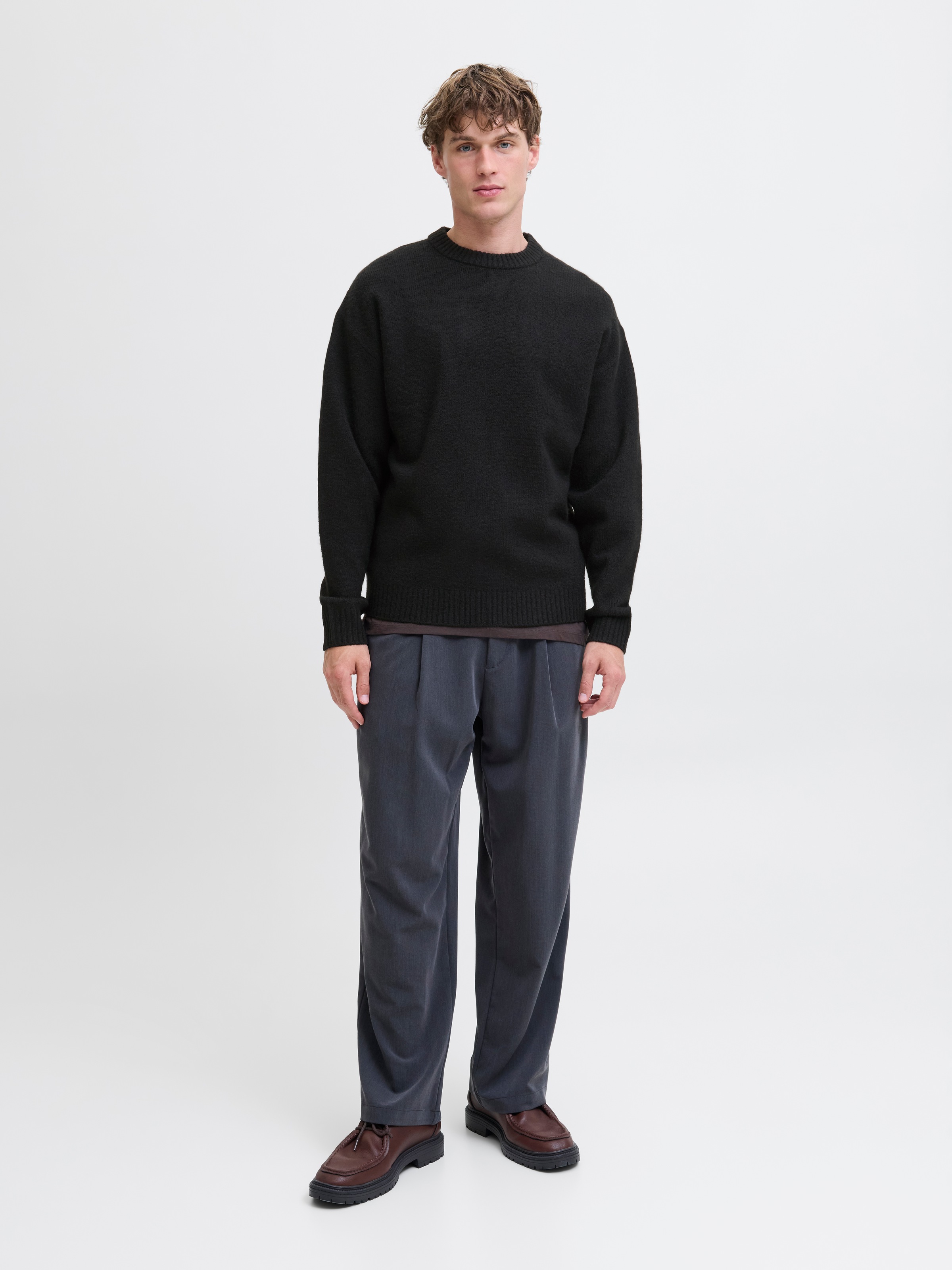 Jack & Jones Strickpullover »JJESOHO OLLIE KNIT CREW NECK SN«