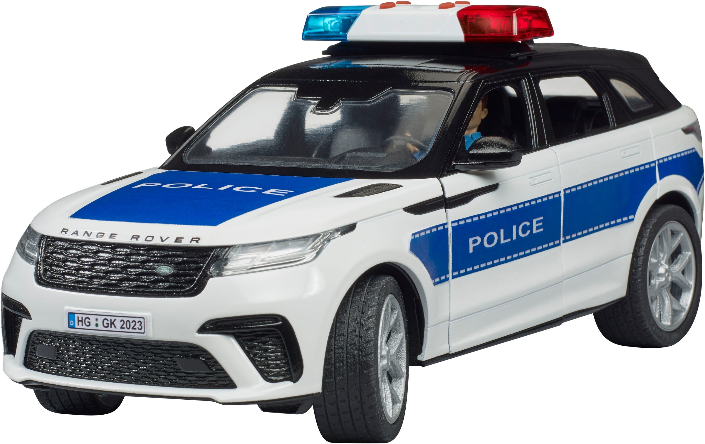 Bruder® Spielzeug-Auto »Range Rover Velars Polizei 1:16 mit Polizist (02890)«, Mit Licht und Sound; Made in Europe