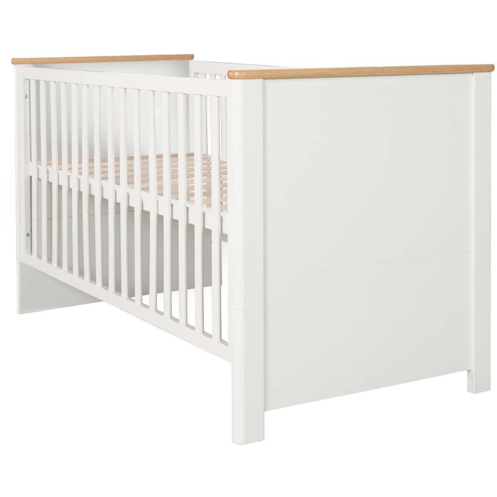 roba® Babyzimmer-Komplettset »Ava«, (Set, 3 St., Kinderbett, Wickelkommode, Kleiderschrank), mit Kinderbett, Wickelkommode und Kleiderschrank; Made in Europe