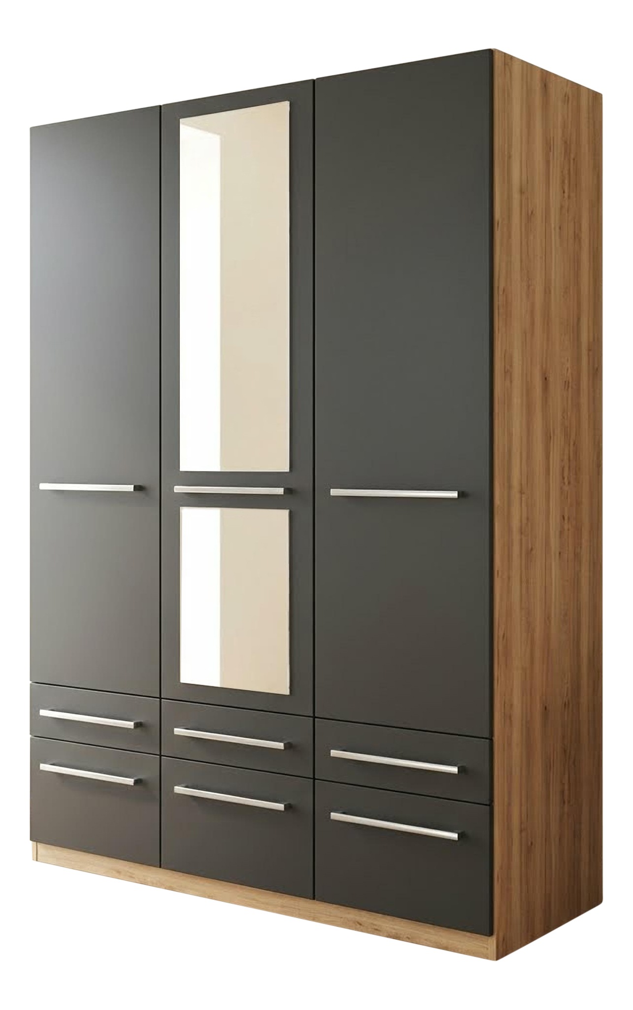 priess Kleiderschrank "Schrank Garderobe Wäscheschrank Barcelona in 5 Breiten" viel Stauraum, geräumige Schubkästen, mit Spiegel, MADE IN GERMANY