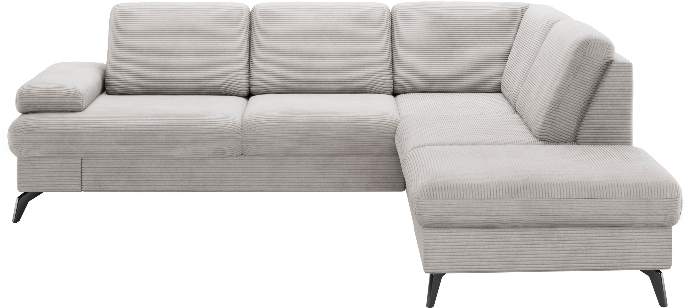 sit&more Ecksofa »Morris Jubi L-Form«, inkl. Armteilfunktion und 1 Zierkissen, wahlweise mit Bettfunktion