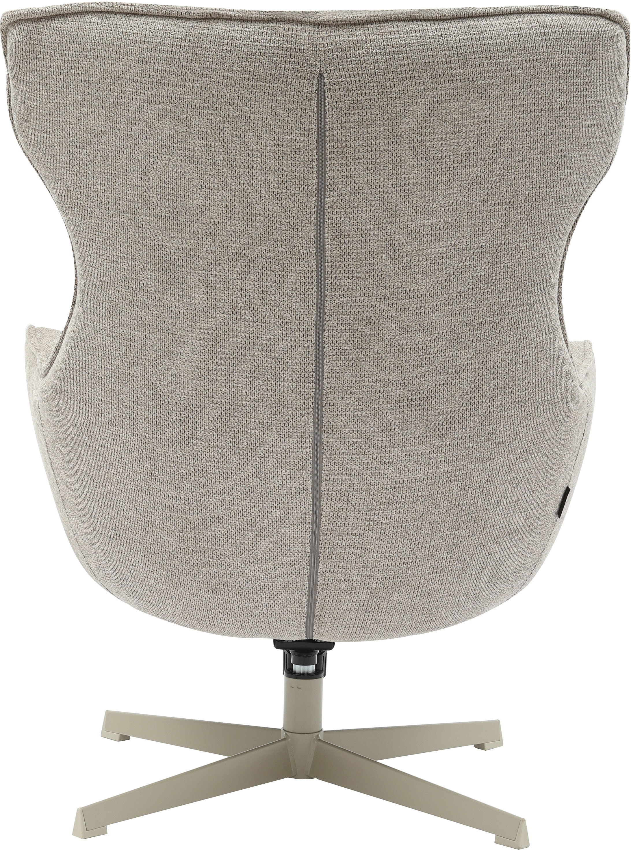 INOSIGN Drehsessel »DEGAN Ohrensessel mit Hocker im Set«, Relaxsessel mit 360-Grad-Drehfunktion u. Hocker, Webstoff