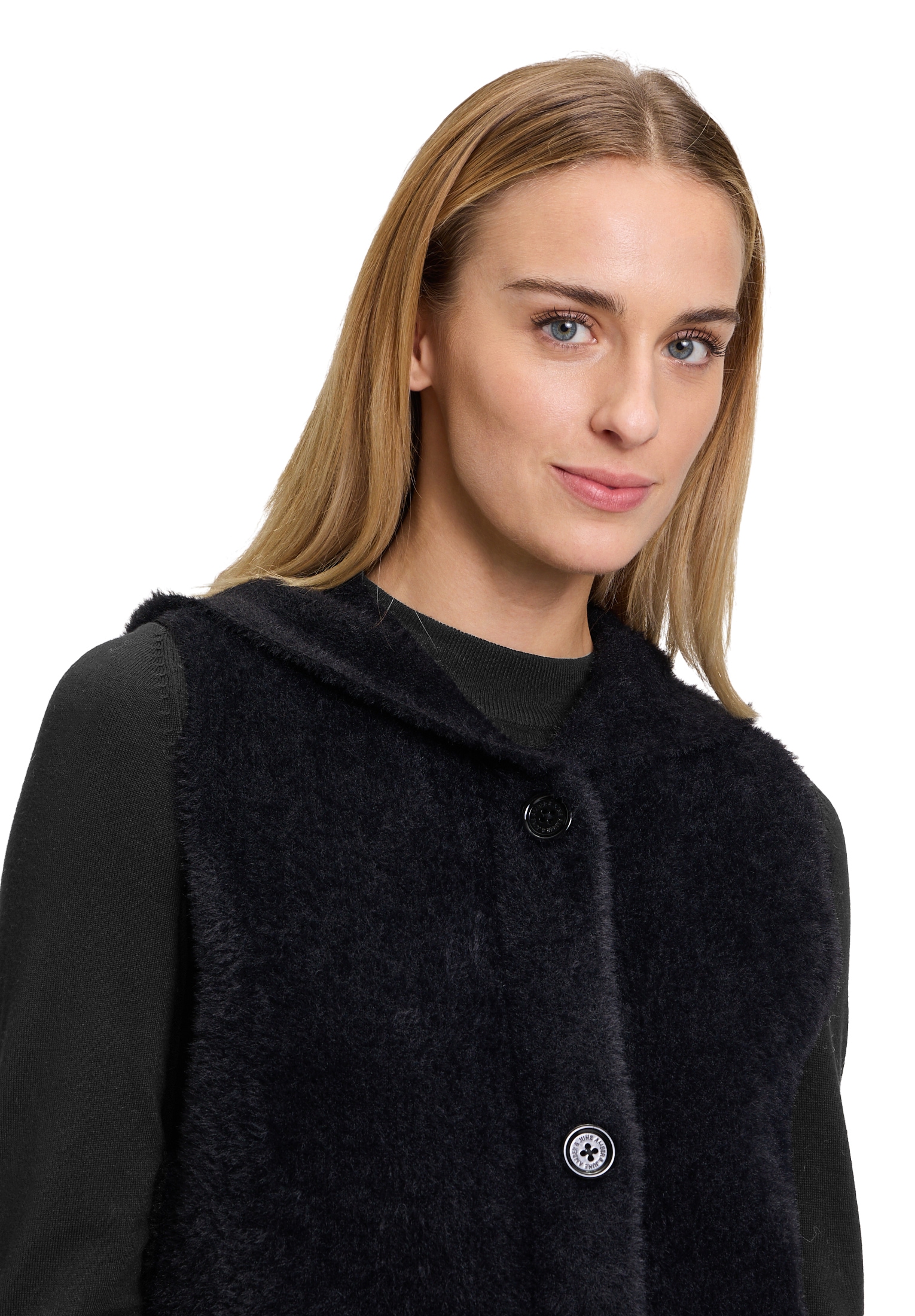 Amber & June Strickweste »Amber & June Strickweste mit Kapuze«, Material