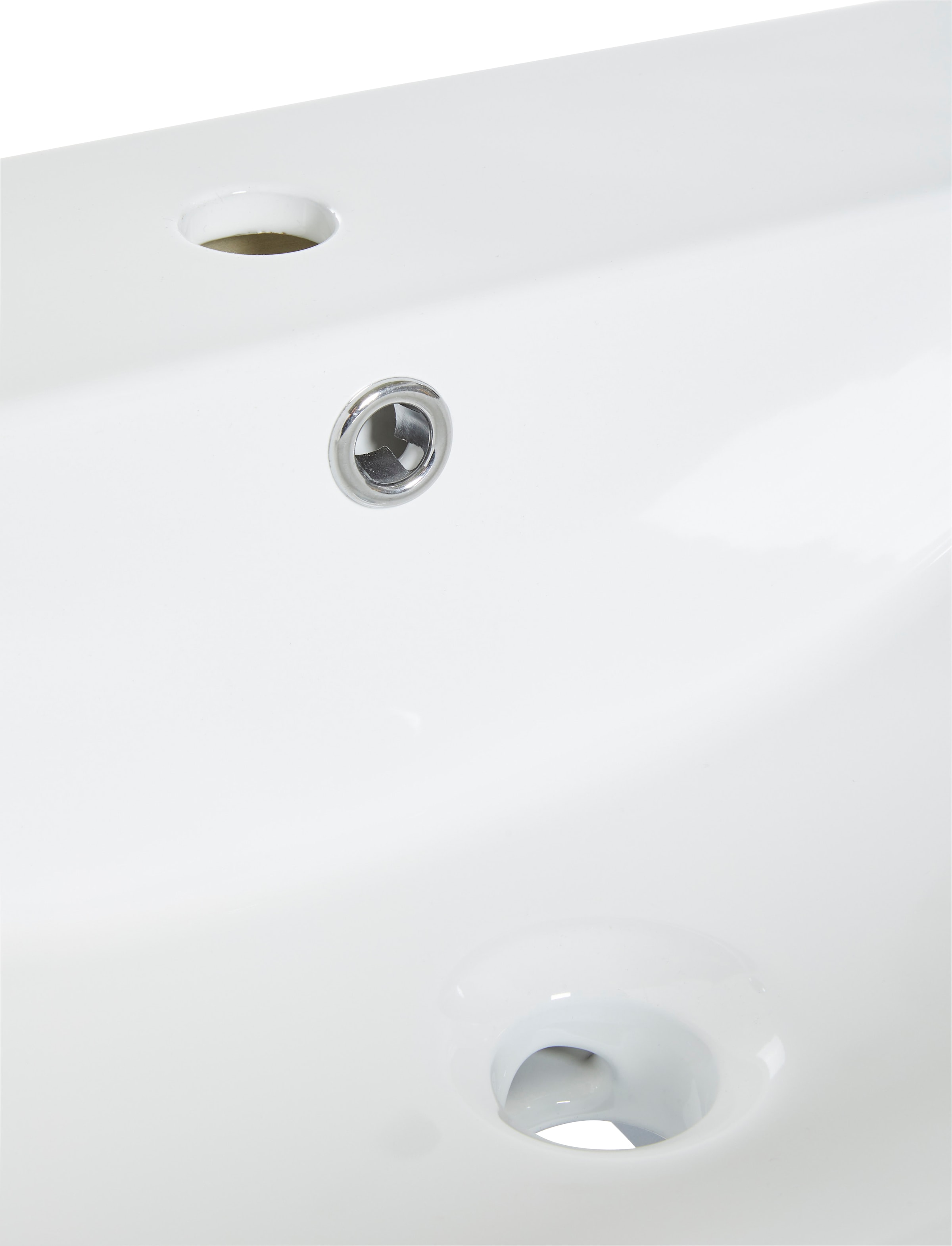 welltime Waschtisch »Kent Badezimmerschrank Hängeschrank Bad WC mit Waschbecken«, Waschplatz Badmöbel Breite 60 cm 2 Auszüge mit Softclose