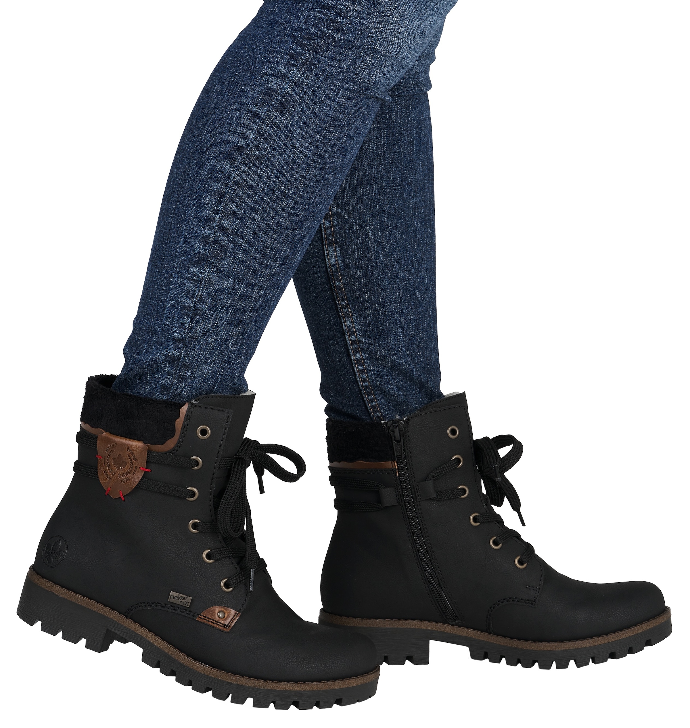 Rieker Winterboots, Winterstiefelette, Schnürstiefelette, Boots mit Tex-Ausstattung