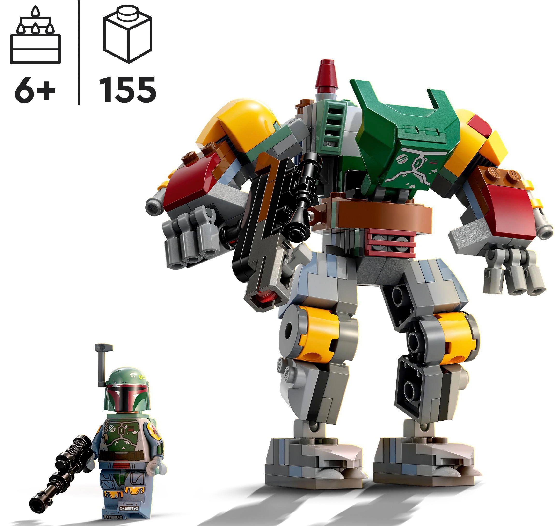 LEGO® Konstruktionsspielsteine »Boba Fett Mech (75369), LEGO® Star Wars™«, (155 St.), Made in Europe