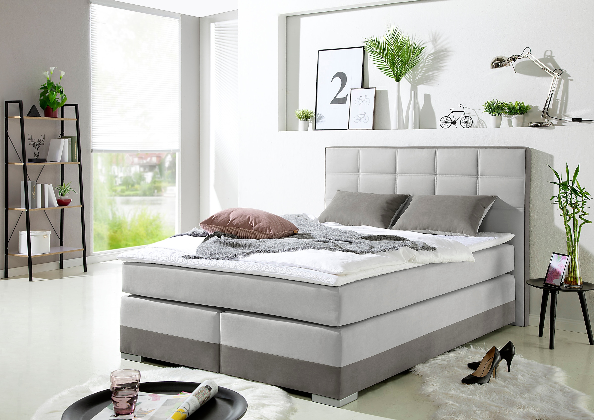 Home affaire Boxspringbett inklusive Topper und Wendekissen