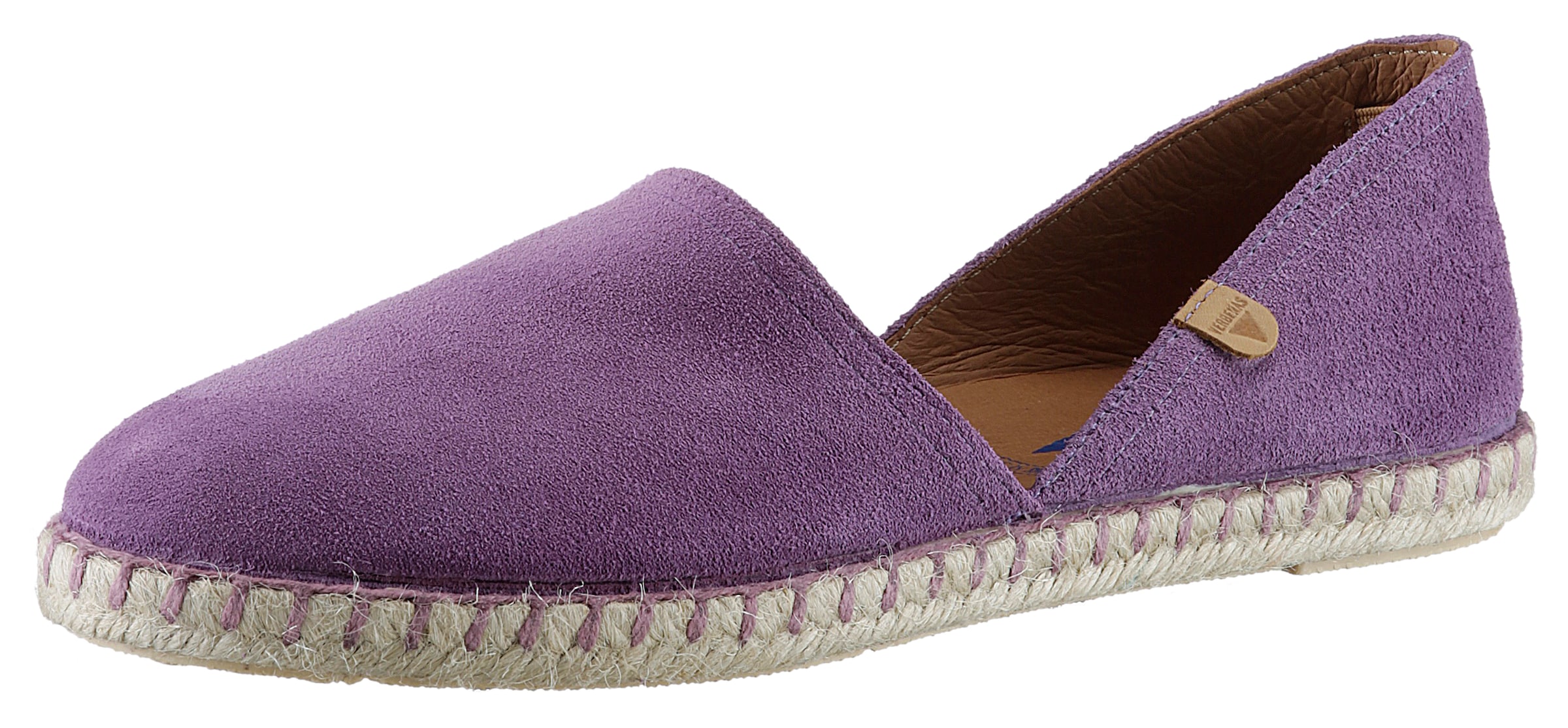 VERBENAS Espadrille "CARMEN SERRAJE", Schlupfschuh, Sommerschuh, Loafer mit typischem Jute-Rahmen