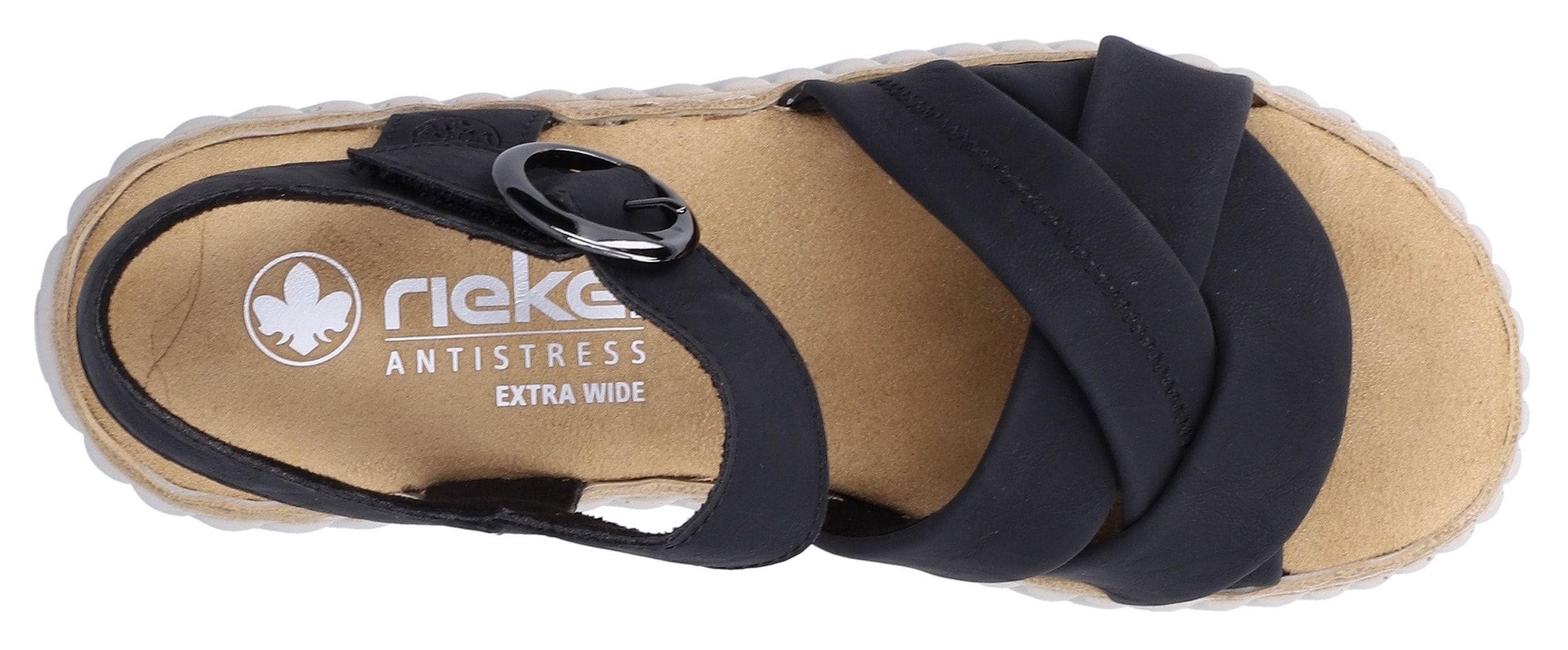 Rieker Sandale  Sommerschuh, Urlaubsschuh mit Überkreuzbangen