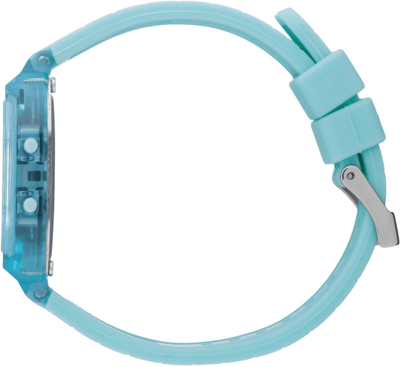 ice-watch Chronograph »ICE digit retro - Clear - Small«, Armbanduhr, Quarzuhr, Damenuhr, Silikonarmband, Datum, digital