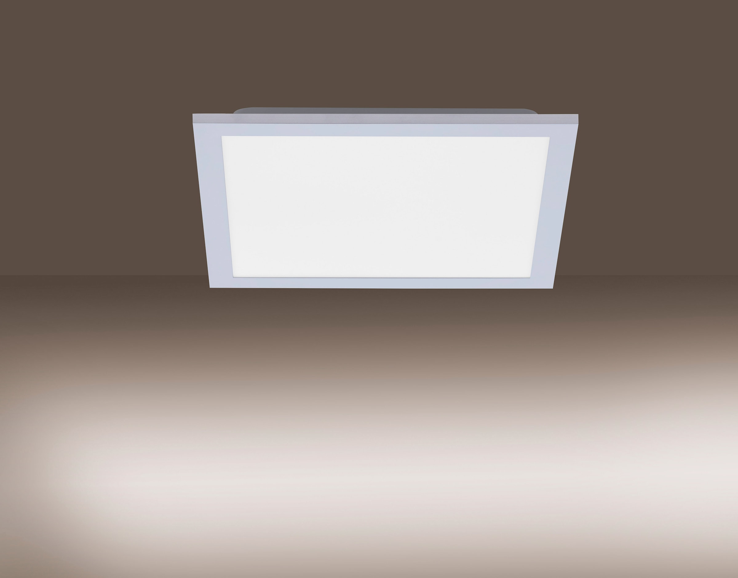 JUST LIGHT LED Panel »FLAT«, 1 flammig, Leuchtmittel LED-Board | LED fest integriert, LED Deckenleuchte, LED Deckenlampe