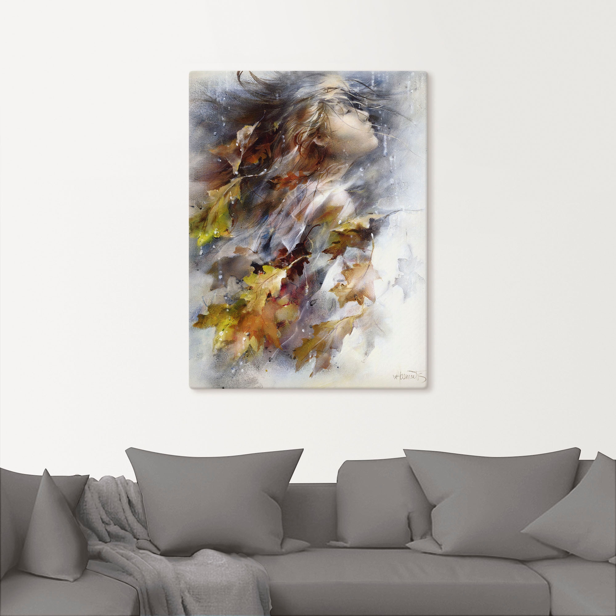 Artland Wandbild »Herbst«, Frau, (1 St.), als Leinwandbild, Poster, Wandaufkleber in verschied. Größen