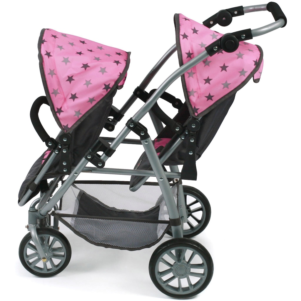 CHIC2000 Puppen-Zwillingsbuggy »Vario, Stars Grey«